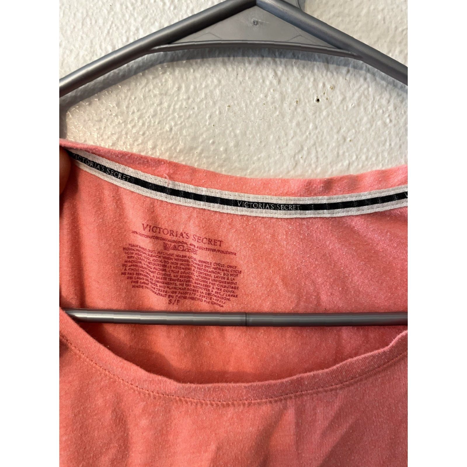 Victoria's Secret Victoria Secret Shirt Small Pink Lounge Short Sleeve Tunic Size S / US 4 / IT 40 - 2 Thumbnail