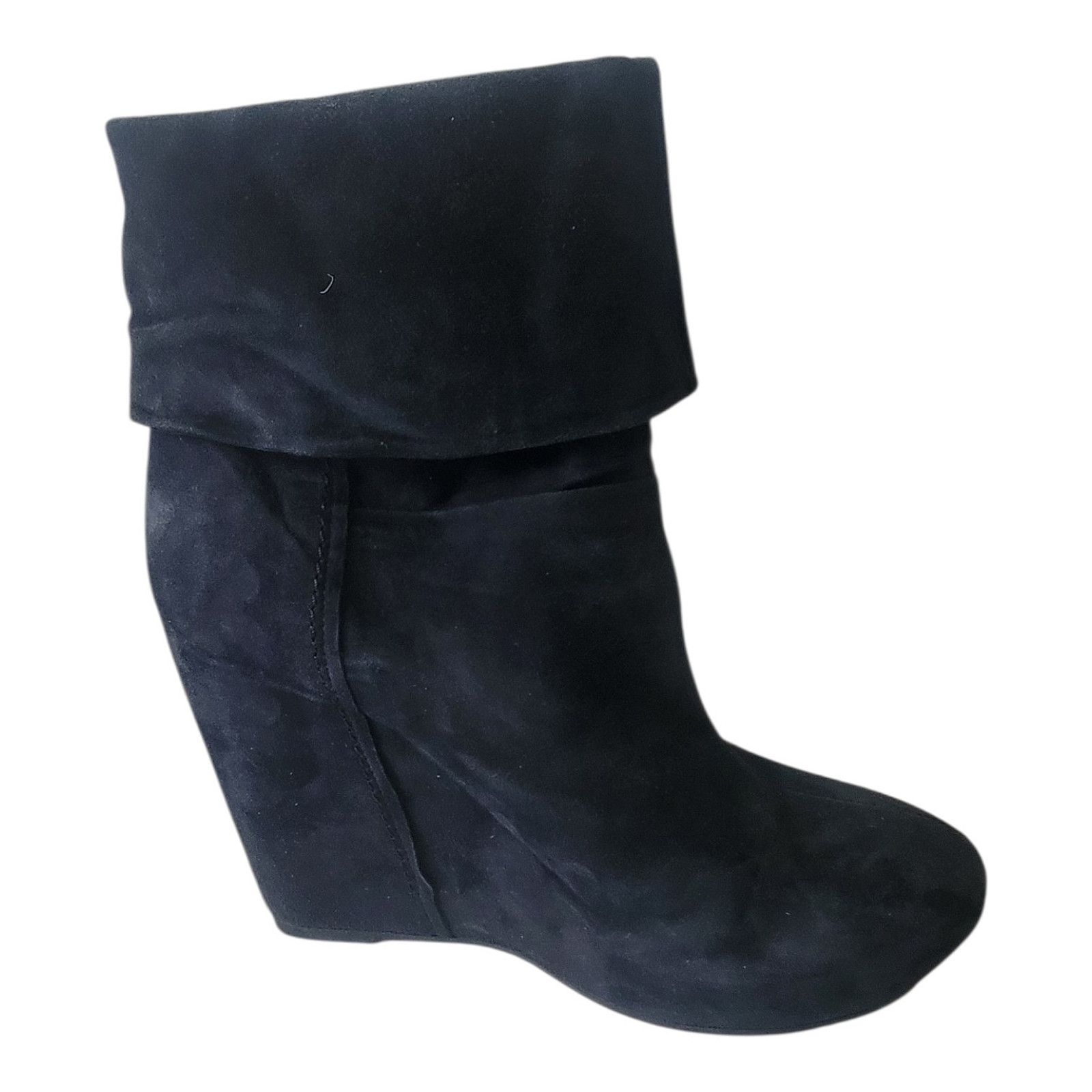 VIC MATI VIC Suede Women Blue Boots Made In Italy Size 40 Size US 9.5 / IT 39.5 - 2 Thumbnail