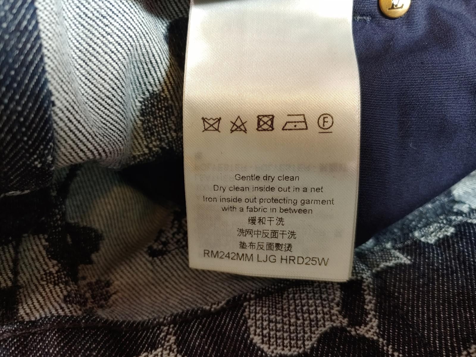 Louis Vuitton Louis Vuitton LV Waves Floral Jacquard Denim Shorts in Blue Size US 36 / EU 52 - 9 Thumbnail