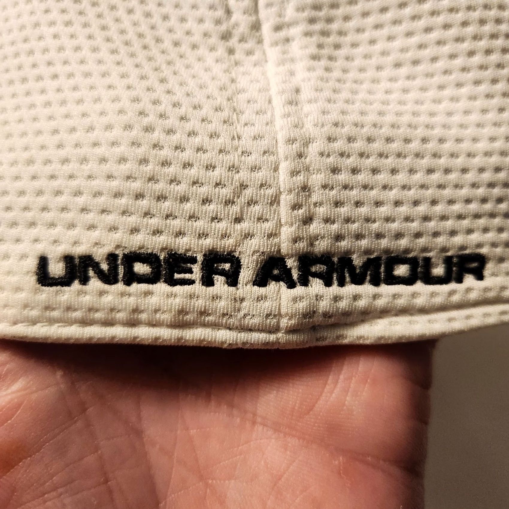 Under Armour Under Armour Hat Cap Flex Fit White Large XL Fitted Embroidered Performance Mens Golf Hat Size ONE SIZE - 5 Thumbnail