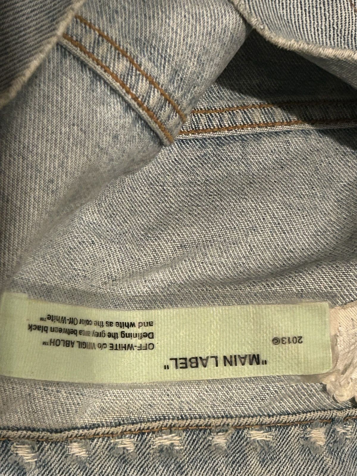 Off-White Off White Denim Distressed Light jean jacket Size S / US 4 / IT 40 - 20 Thumbnail