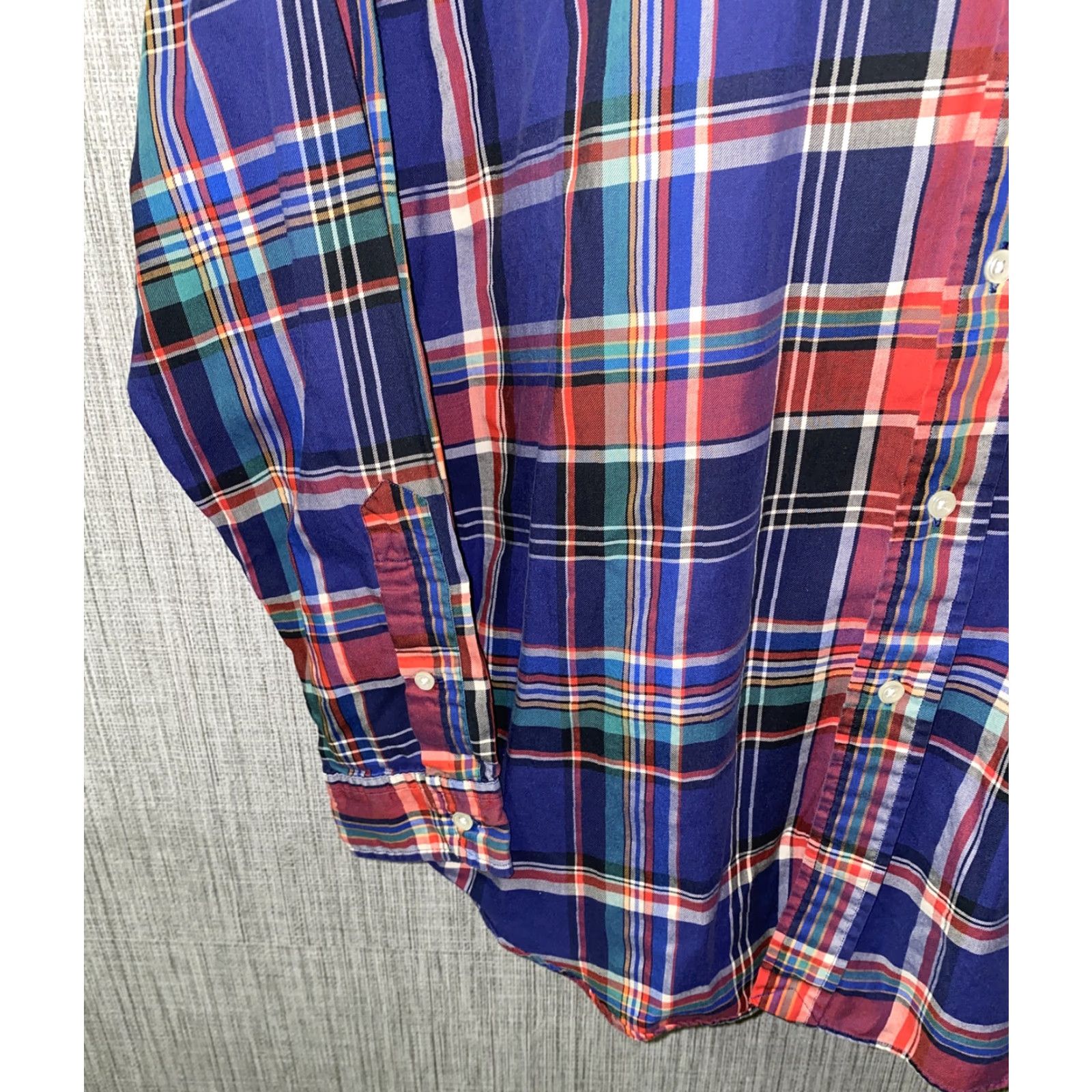Ralph Lauren Ralph Lauren Blake Mens Multi Color Plaid Long Sleeve Button Front Shirt L Size US L / EU 52-54 / 3 - 4 Thumbnail