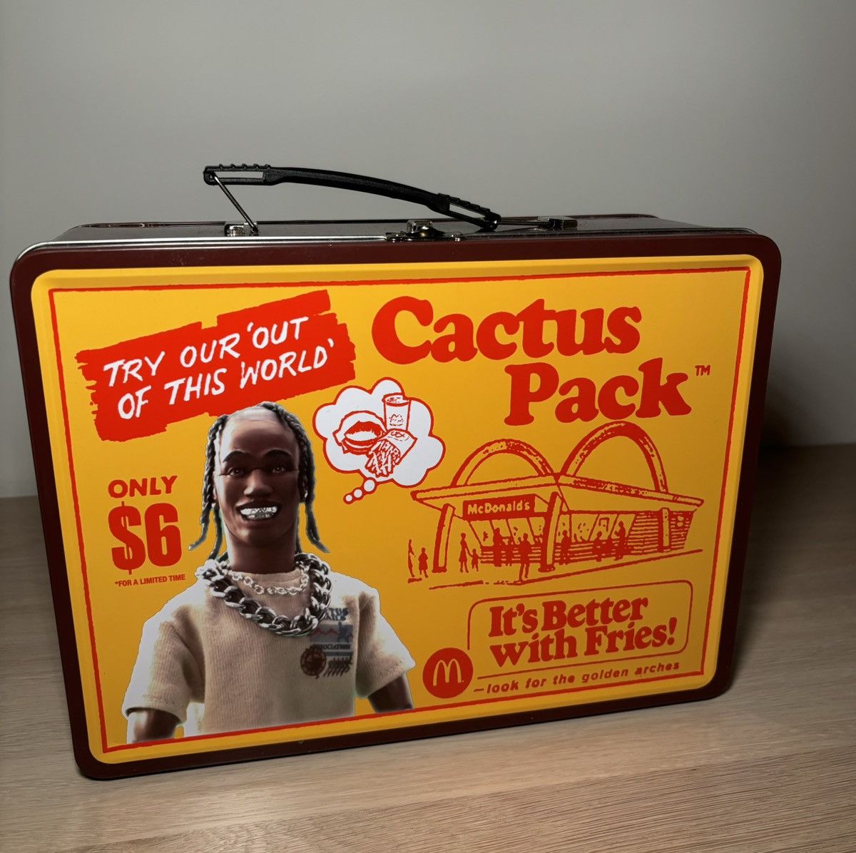 Travis Scott Travis Scott x McDonalds Cactus Pack Vintage Metal Lunchbox Size ONE SIZE - 2 Thumbnail