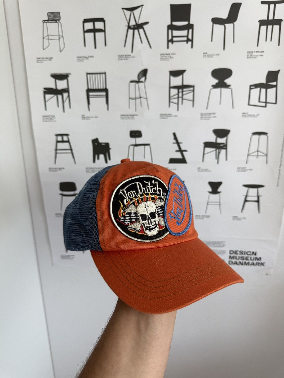 Von Dutch Vintage y2k Von Dutch trucker cap hat avantgarde skate swag Size ONE SIZE - 1 Thumbnail