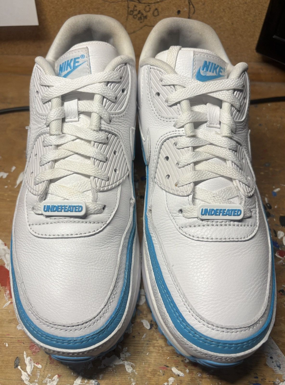 Nike Air Max 90 Undefeated White Blue Fury