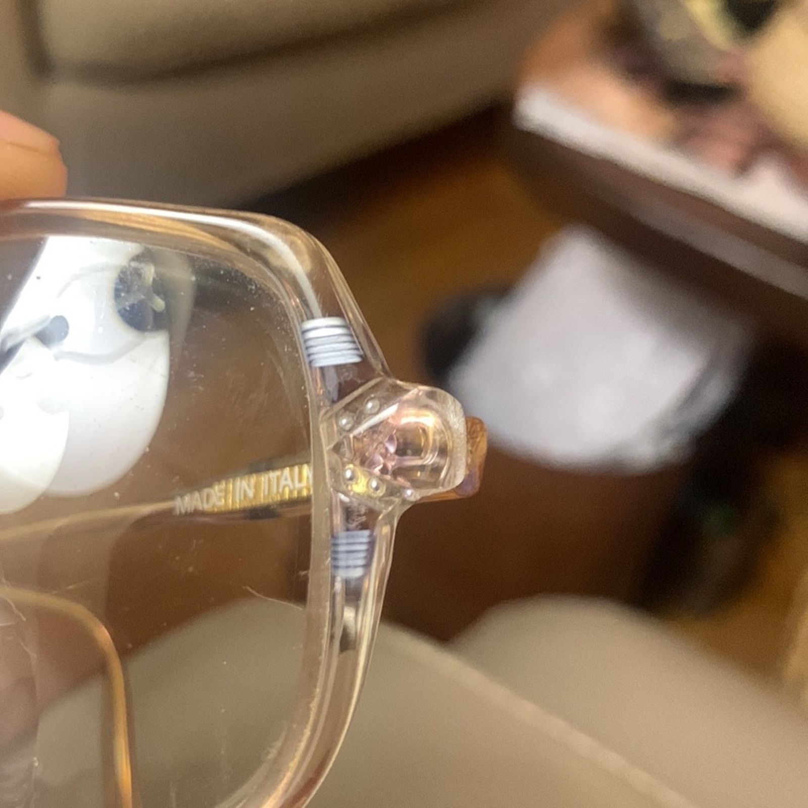 Vintage 70’s 80’s oversized Italian eyeglass frames Golden Girls Size ONE SIZE - 12 Thumbnail