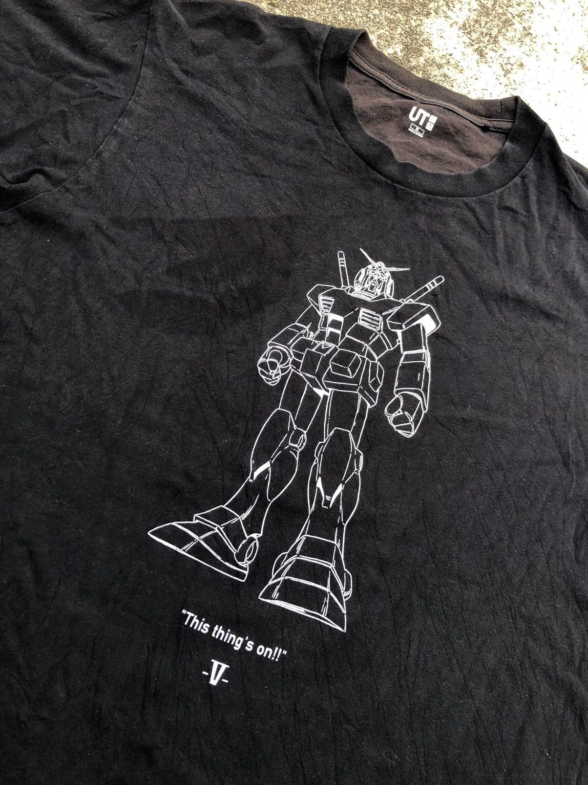 Anime GUNDAM RX 78 2 FADED BLACK TEE Size US M / EU 48-50 / 2 - 4 Thumbnail