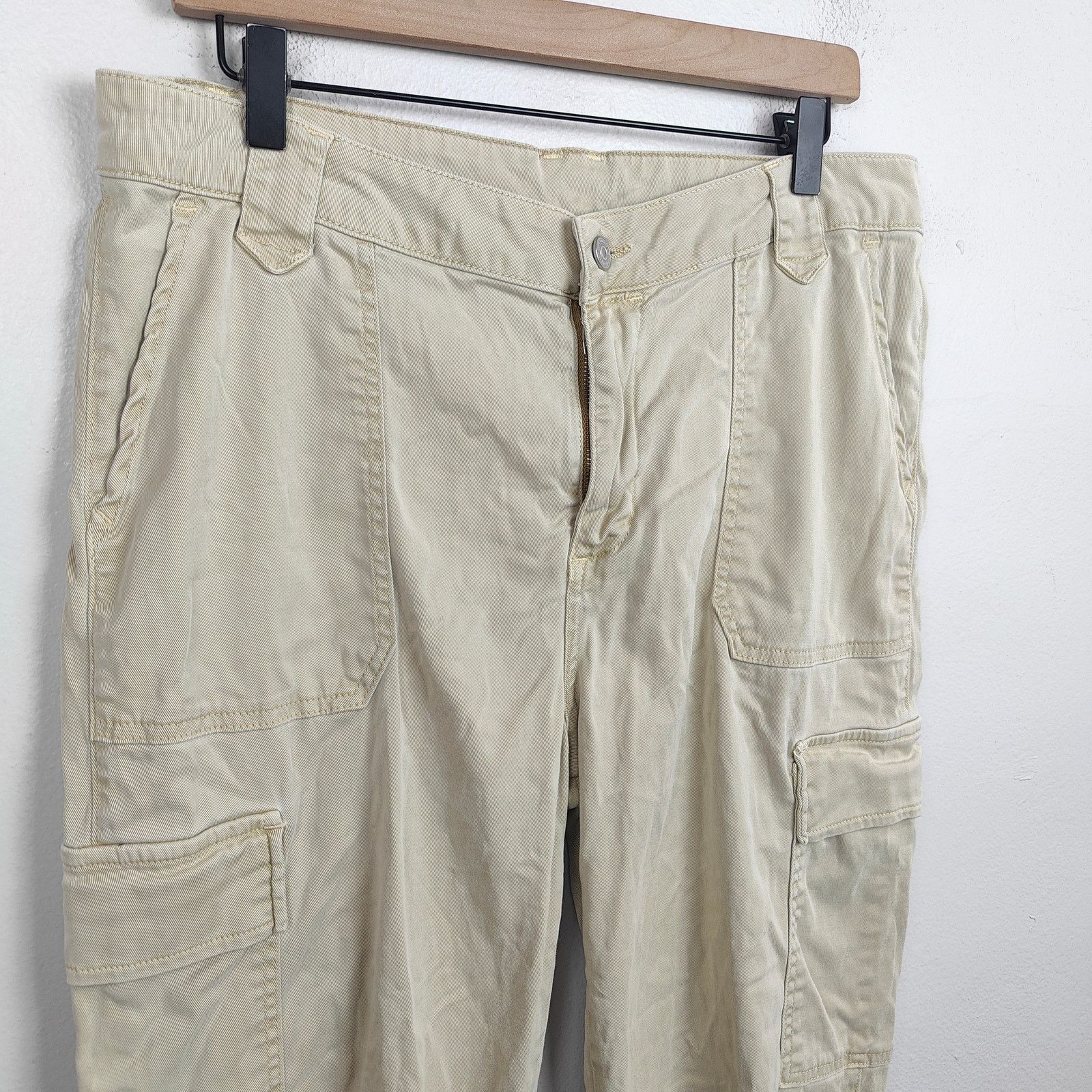 Allsaints AllSaints Pants Womens 32 Nola Cargo Jogger Faded Khaki Size 32" / US 10 / IT 46 - 2 Thumbnail