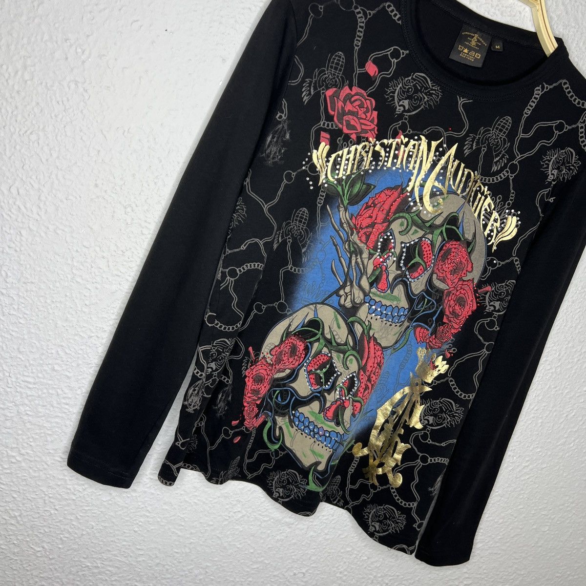 Christian Audigier Ed Hardy Christian Audigier Love Kills Skull AOP T-Shirt Y2K Size US M / EU 48-50 / 2 - 3 Thumbnail