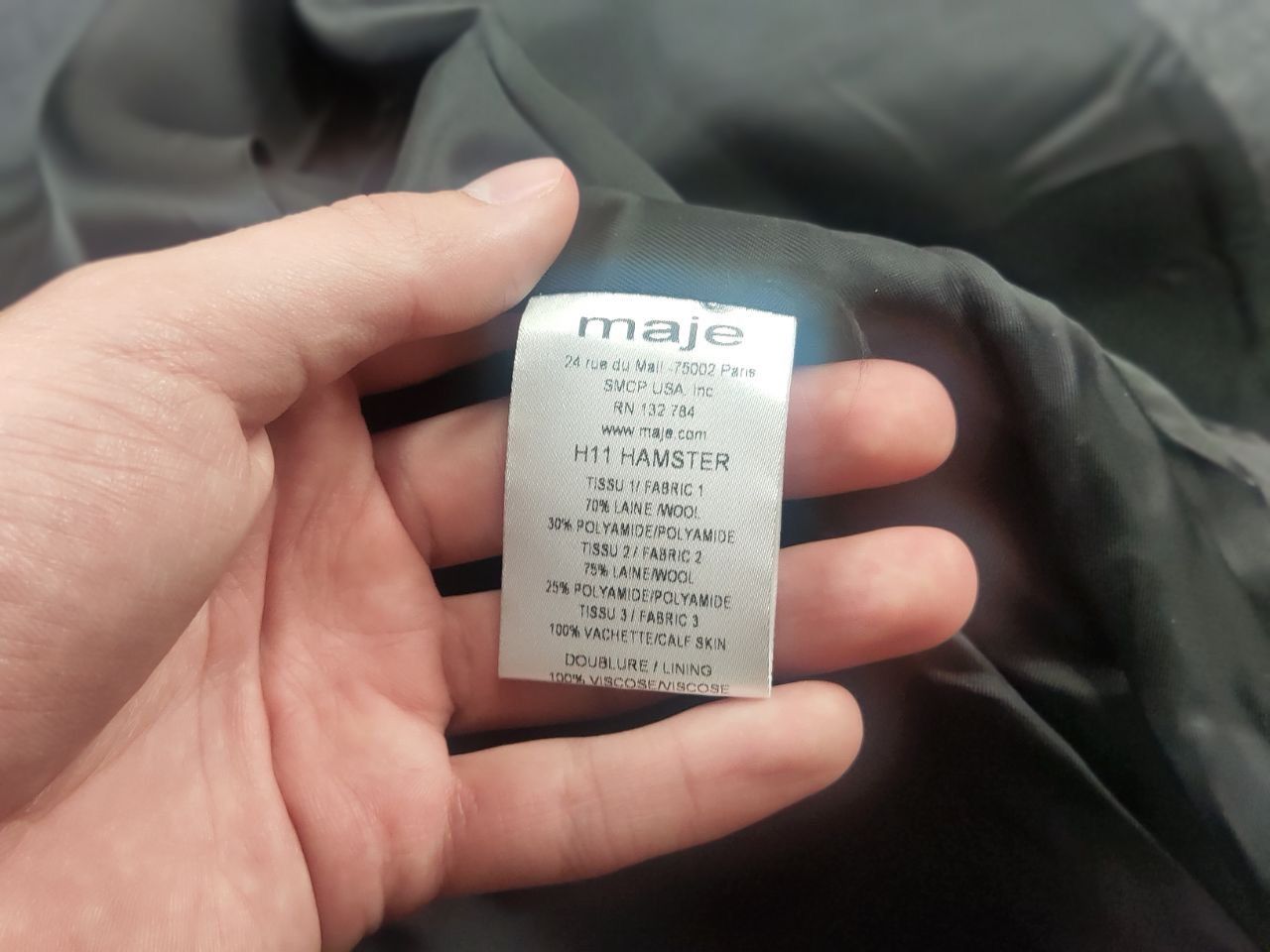 Maje Maje Peacoat Loose-fitting coat textured wool blend Jacket Size M / US 6-8 / IT 42-44 - 15 Thumbnail