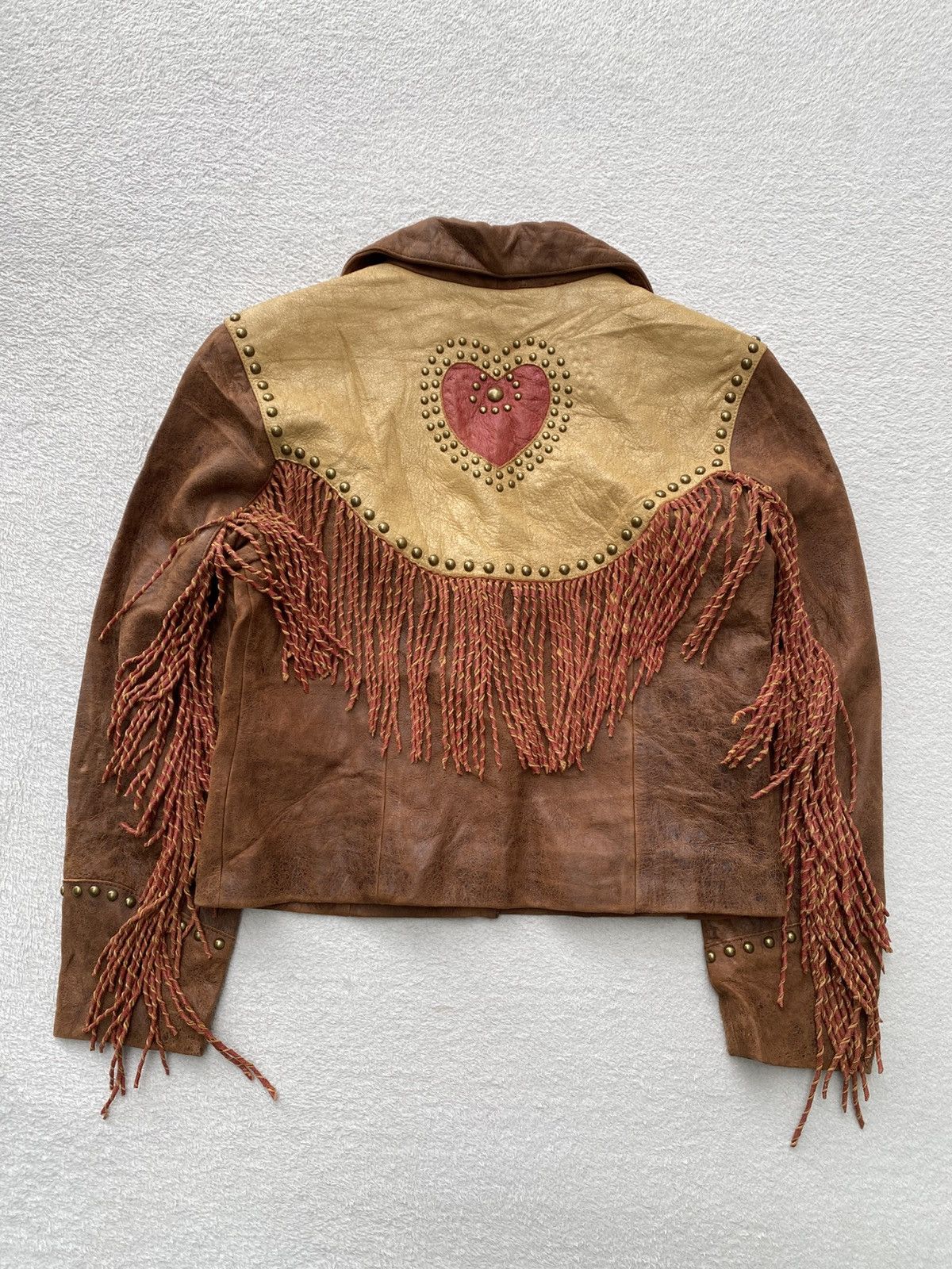 Scully 1980s- Scully- Fringed Cropped Leather Jacket Size US M / EU 48-50 / 2 - 5 Thumbnail