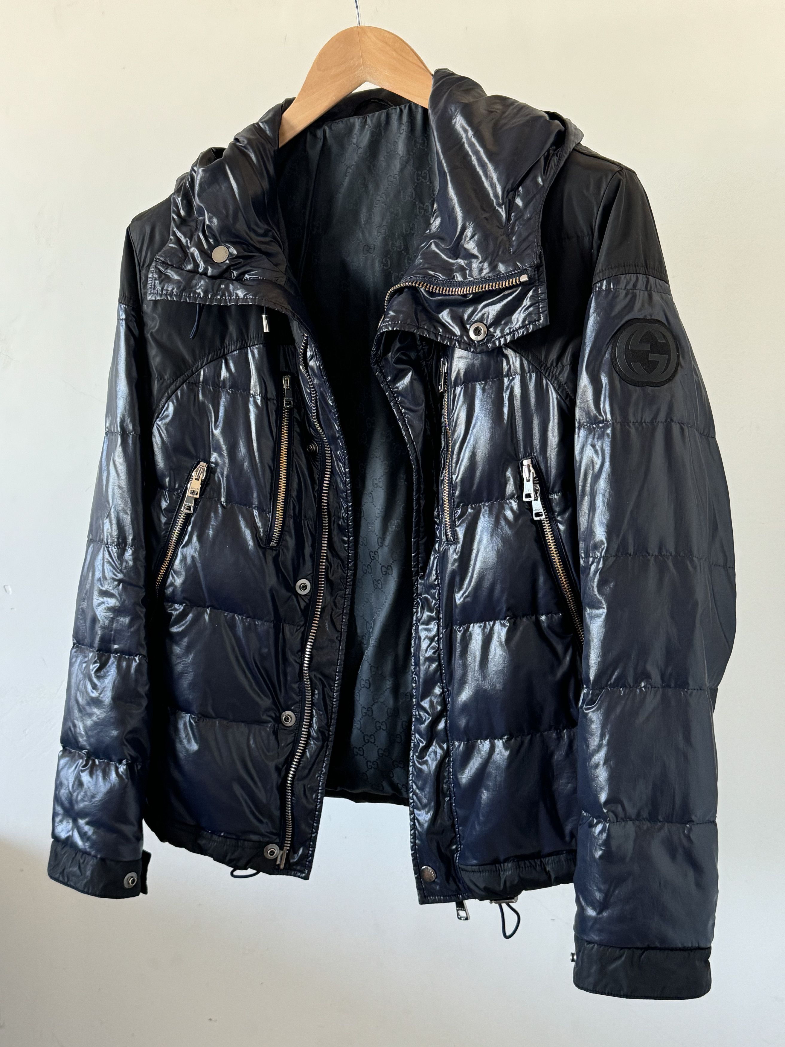 Gucci Gucci GG supreme monogram puffer hooded jacket Size US S / EU 44-46 / 1 - 3 Thumbnail