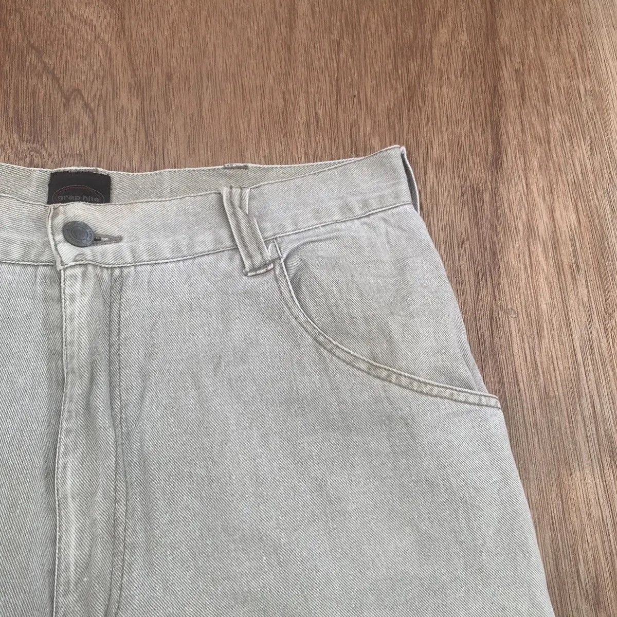 Japanese Brand BAGGY VINTAGE GRAP HITE TROUSERS SKATE GANG FADED PANTS Size US 30 / EU 46 - 4 Thumbnail