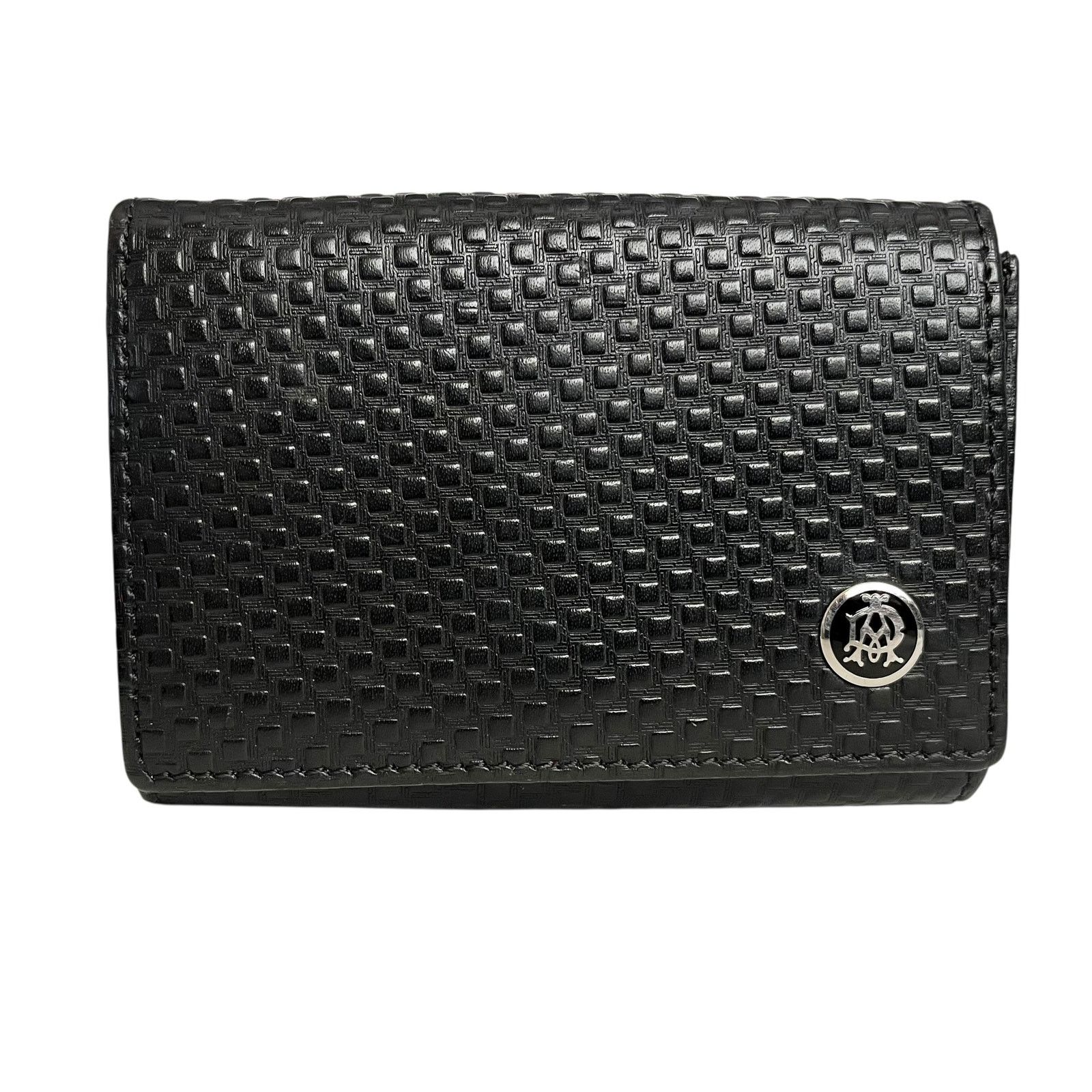 Alfred Dunhill Dunhill Micro D-Eight Black Leather Card Holder Coin Case Size ONE SIZE - 1 Thumbnail
