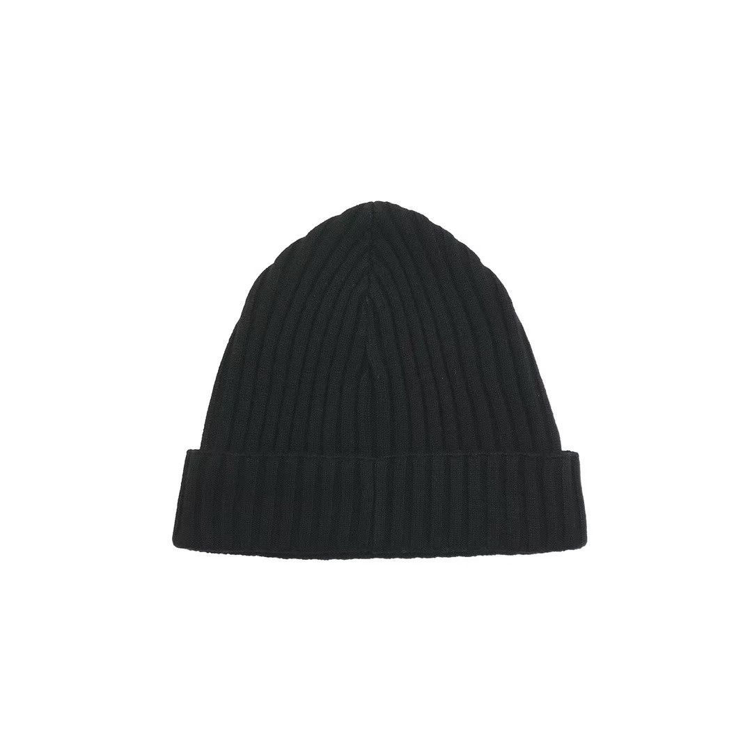Chrome Hearts Chrome Hearts Black Cashmere Leather Cross Beanie Size ONE SIZE - 2 Thumbnail