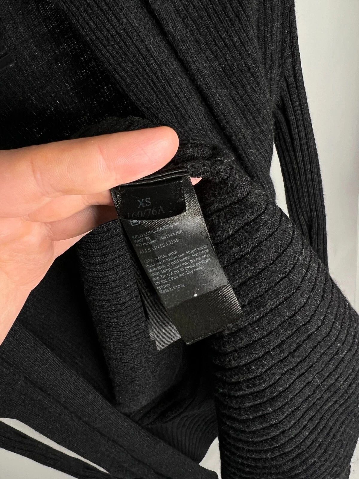 Allsaints Allsaints Keld Open Knit Cardigan Turtleneck Wool Women's Size XS / US 0-2 / IT 36-38 - 13 Thumbnail