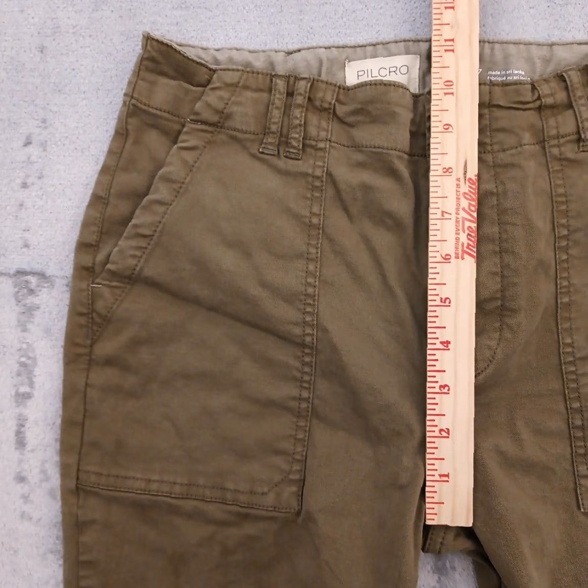 Vintage Pilcro Ankle Pants Womens Size 27 Green Cuffed 28x25 Mid Rise Pants Womens Size 27" / US 4 / IT 40 - 4 Thumbnail