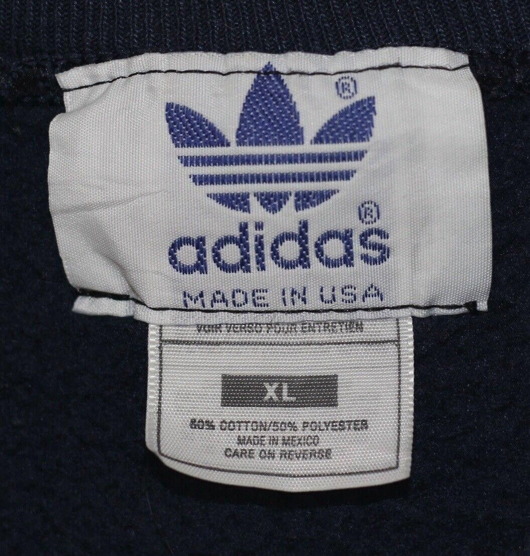 Adidas Vintage Bootleg Adidas Blue Embroidered Crewneck Size XL Size US 36 / EU 52 - 6 Thumbnail