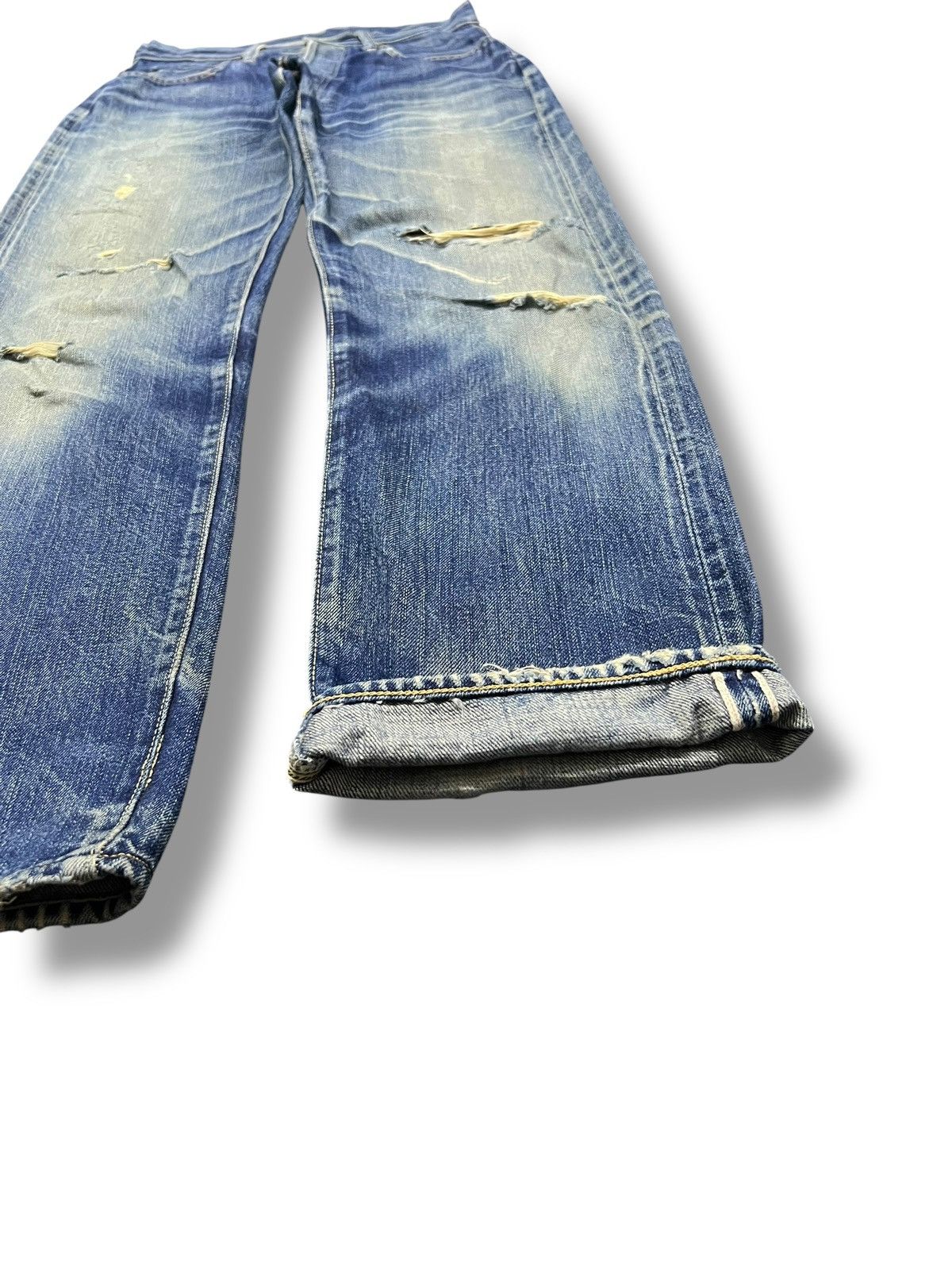 Japanese Brand Vintage Go west Yellow Division Selvedge Denim Japan Size US 29 - 8 Thumbnail