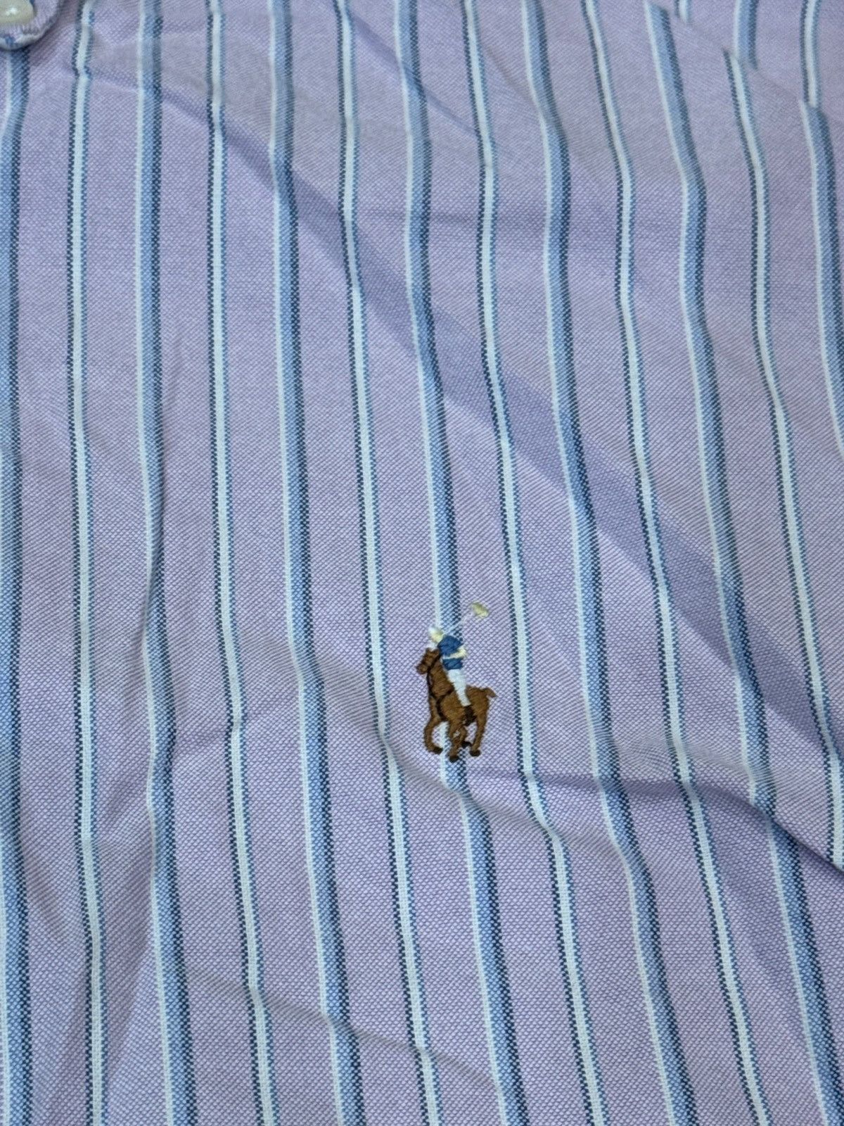 Ralph Lauren Ralph Lauren Classic Fit Purple Striped Button Down Shirt XL Size US XL / EU 56 / 4 - 4 Thumbnail