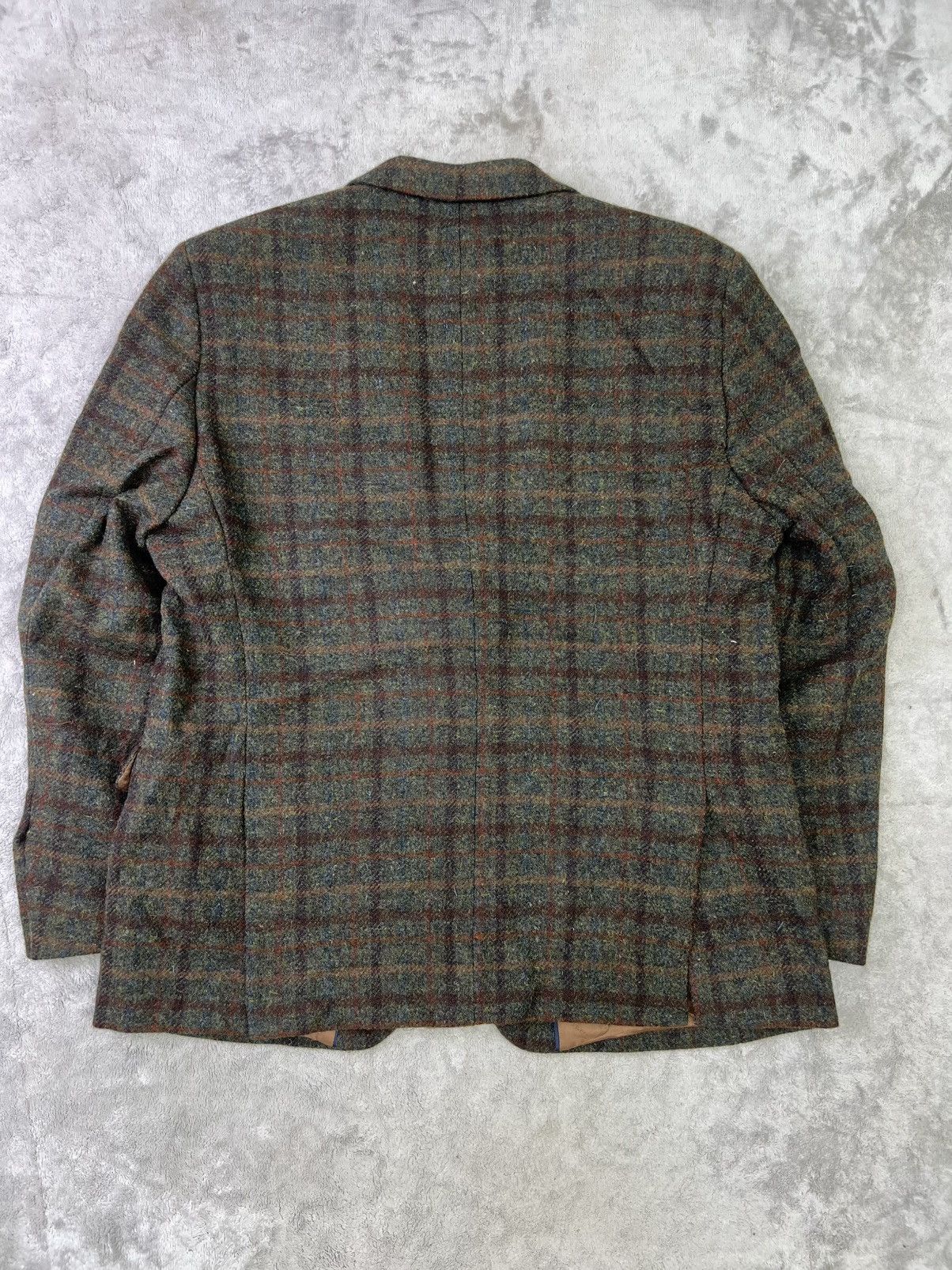 Harris Tweed Contemporary 2010s Carl Gross Harris Tweed Wool Windowpane Size 42S - 16 Thumbnail