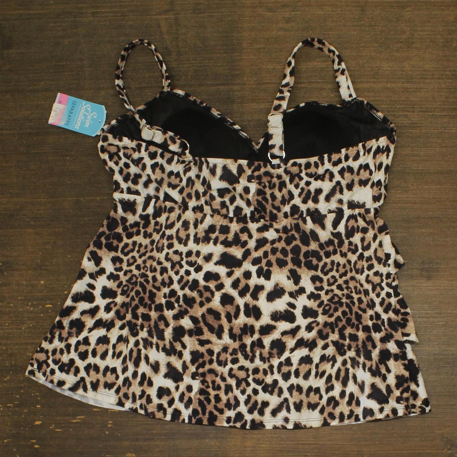 Other Nwt Swim Solutions Tankini Swim Top Hidden Spots Brown 16w Size ONE SIZE - 2 Thumbnail