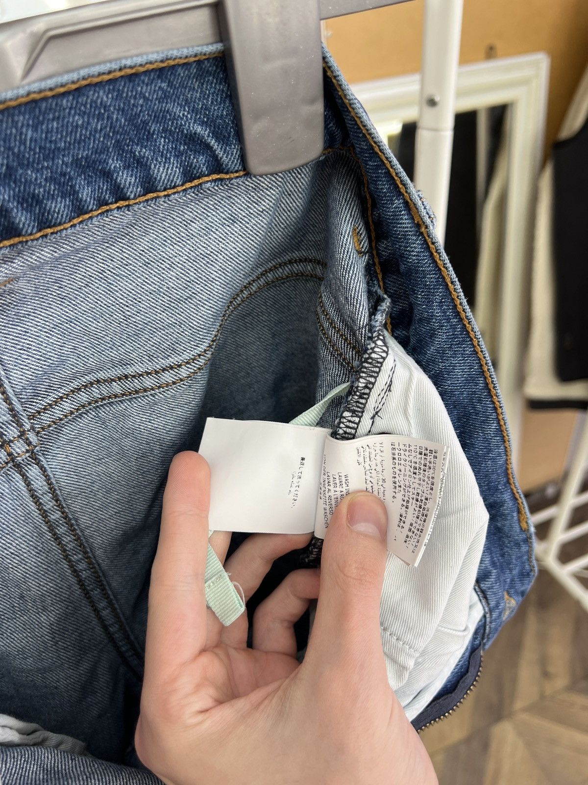 Off-White Vintage Off-White Denim Label Blue Women’s Jeans Size 30" / US 8 / IT 44 - 15 Thumbnail