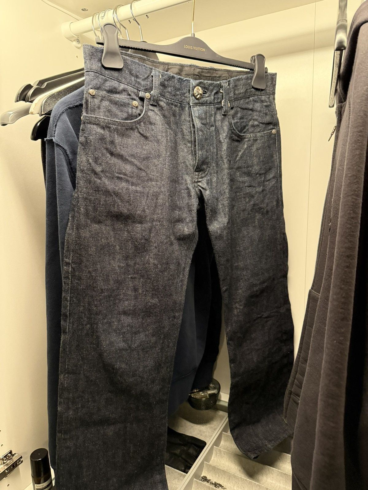 Chrome hearts denim jeans