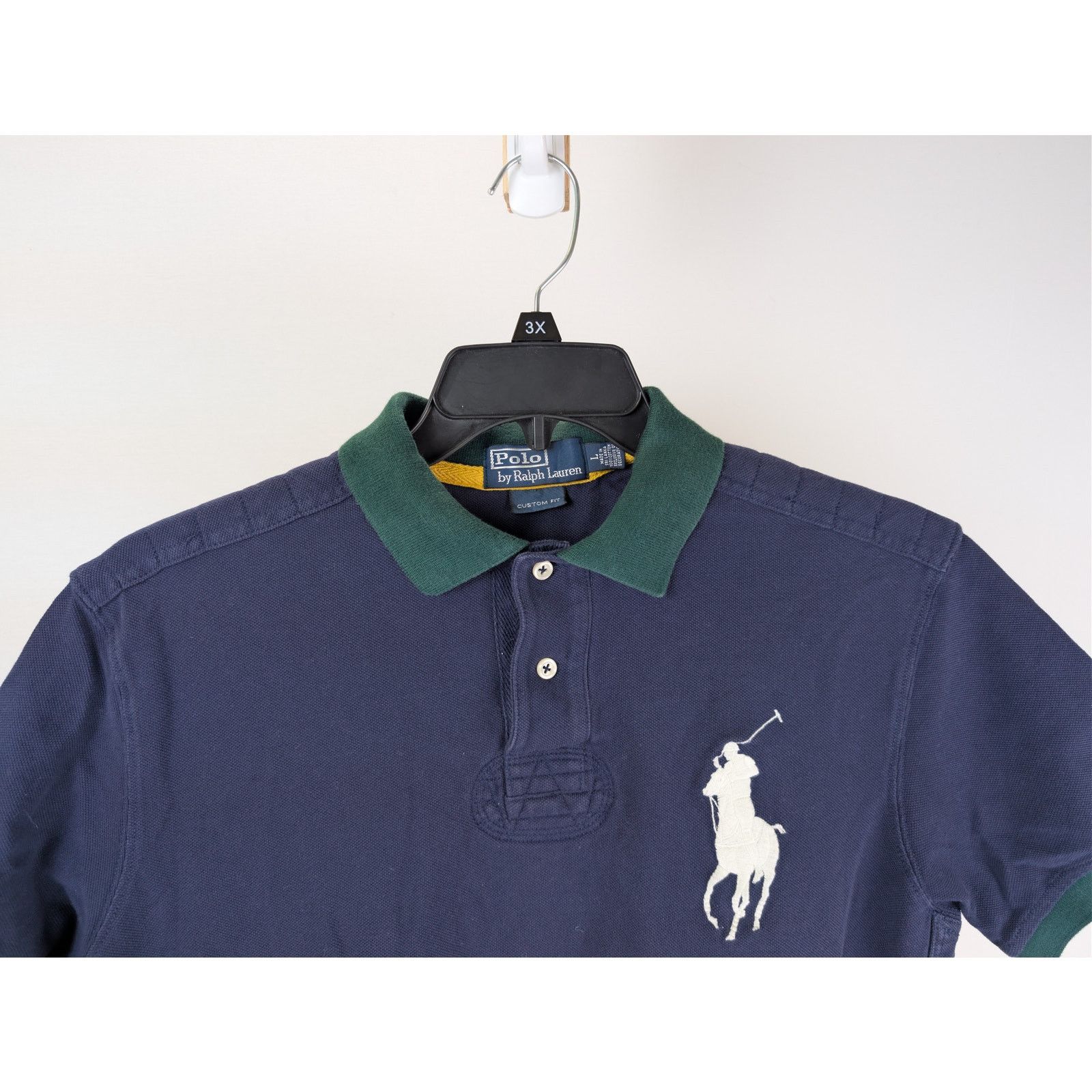 Polo Ralph Lauren o1rshd1 Polo Shirt in Navy Blue Size US L / EU 52-54 / 3 - 3 Thumbnail