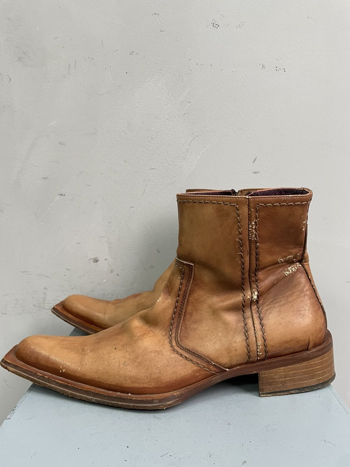 Hedi Slimane Hedi Slimane western cowboy boots y2k 90s hype japanese Size US 9 / EU 42 - 7 Thumbnail