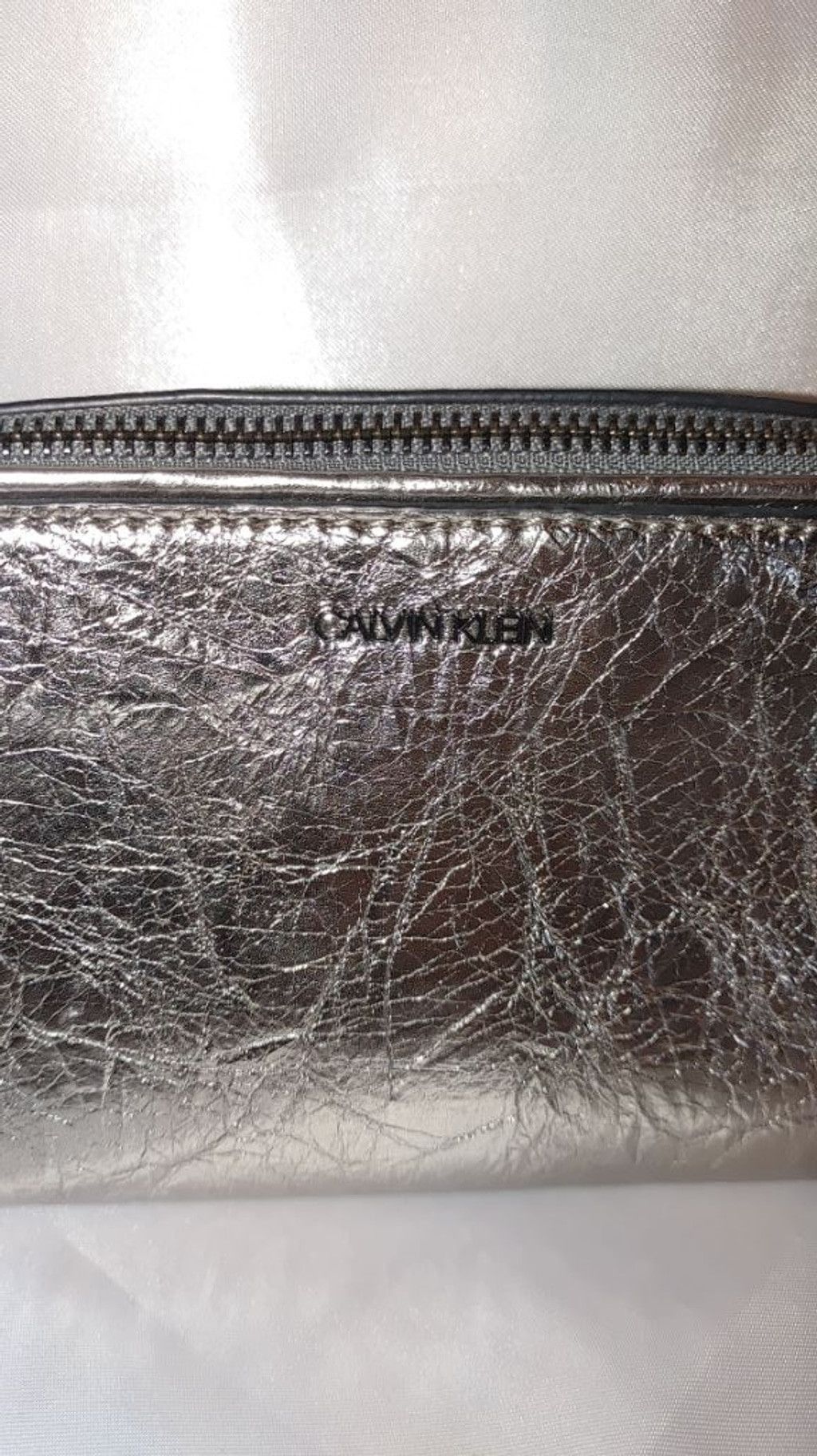 Calvin Klein Calvin Klein Marybelle Metallic Silver Crossbody Size ONE SIZE - 5 Thumbnail