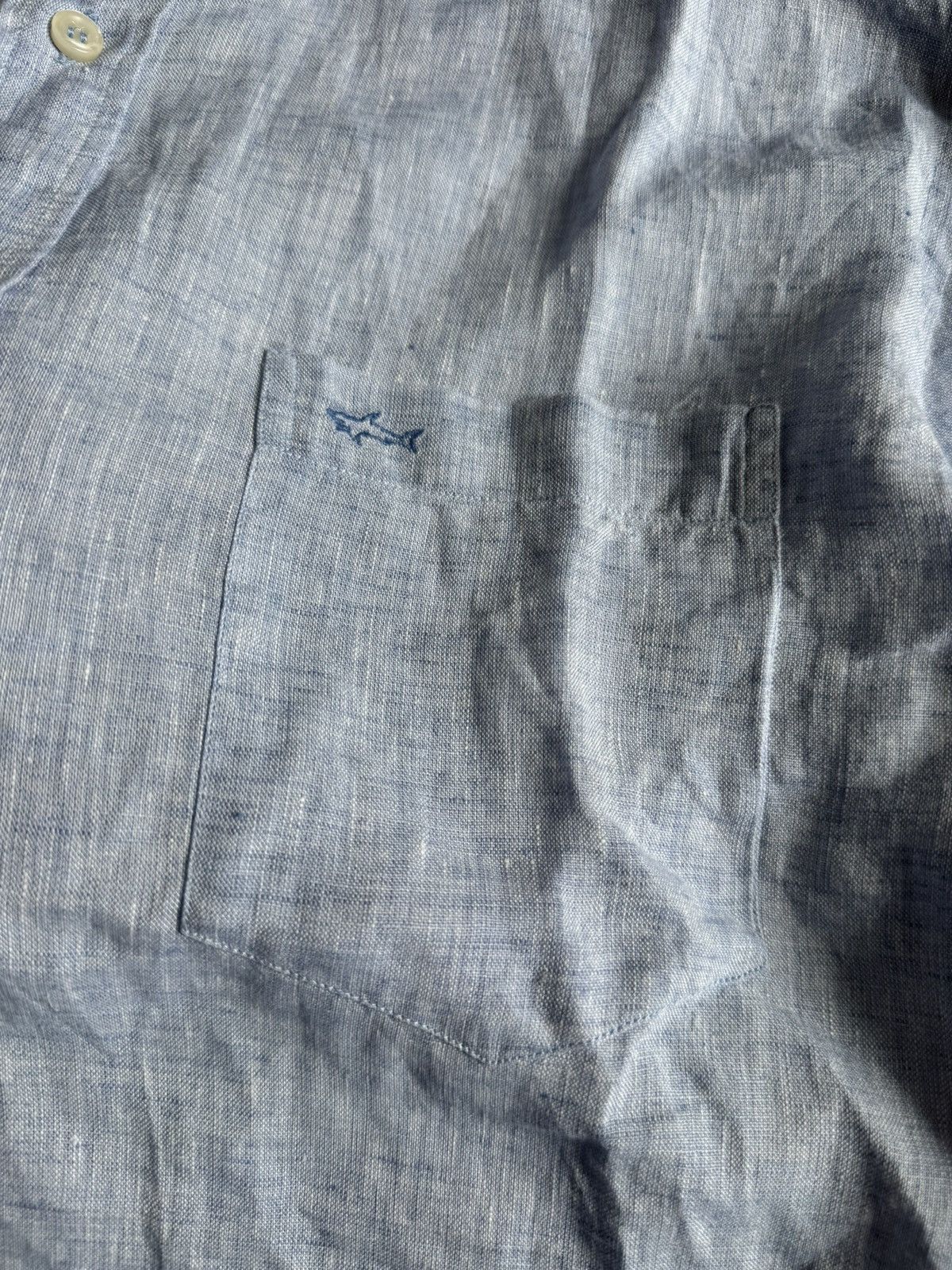 Paul & Shark Paul & Shark L 100% Lino button uk shirt long sleeve linen Size US L / EU 52-54 / 3 - 4 Thumbnail