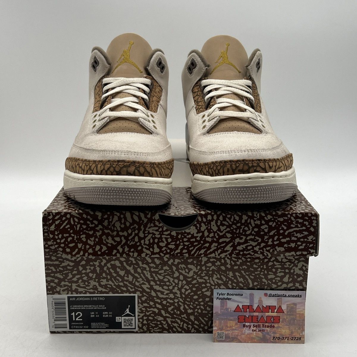 Jordan Brand Air Jordan 3 palomino Size US 12 / EU 45 - 2 Thumbnail