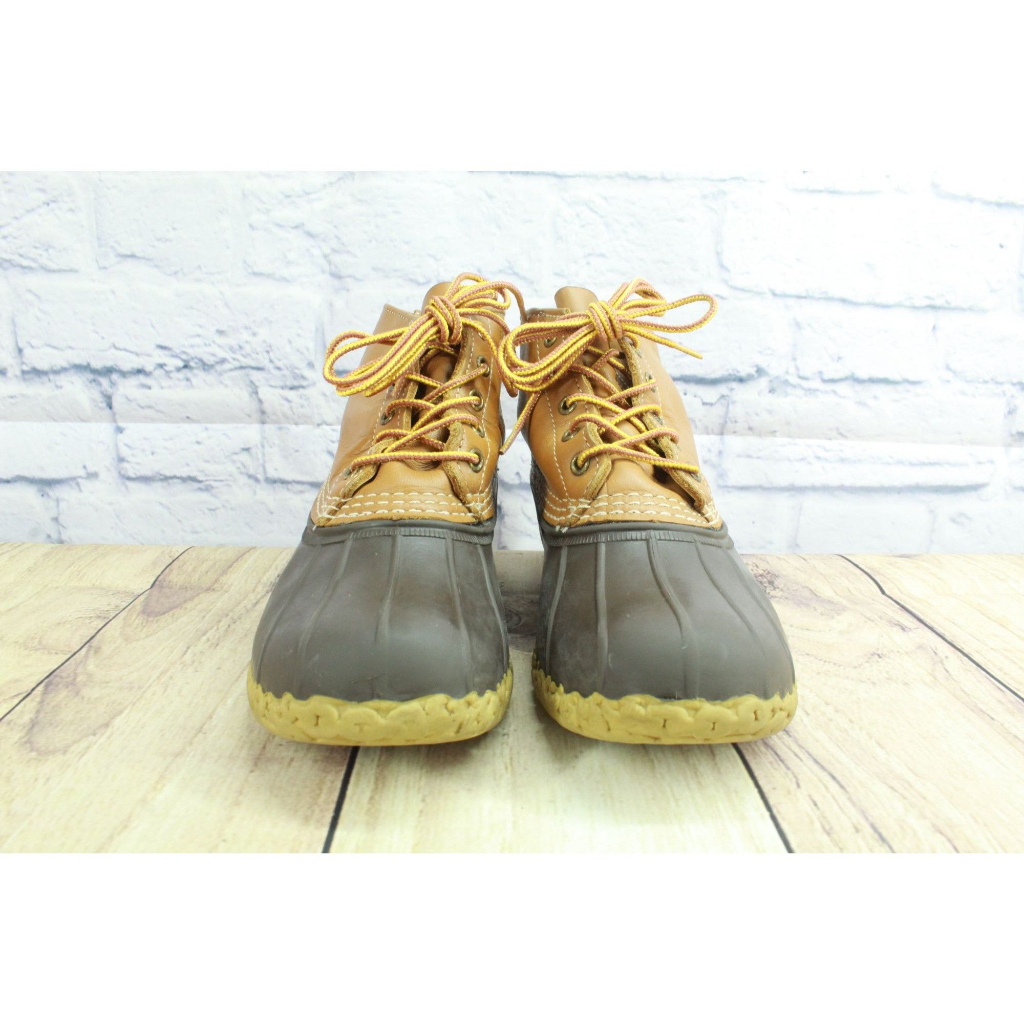 L.L. Bean LL Bean Women's Leather Unlined Ankle Duck Boots Size 8 M Size US 8 / IT 38 - 4 Thumbnail