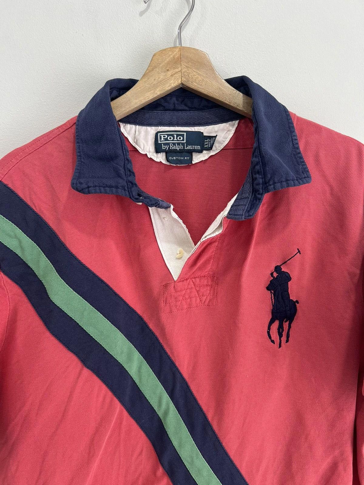 Vintage Vintage Ralph Lauren Polo shirt pony xxl salmon Size US XXL / EU 58 / 5 - 4 Thumbnail