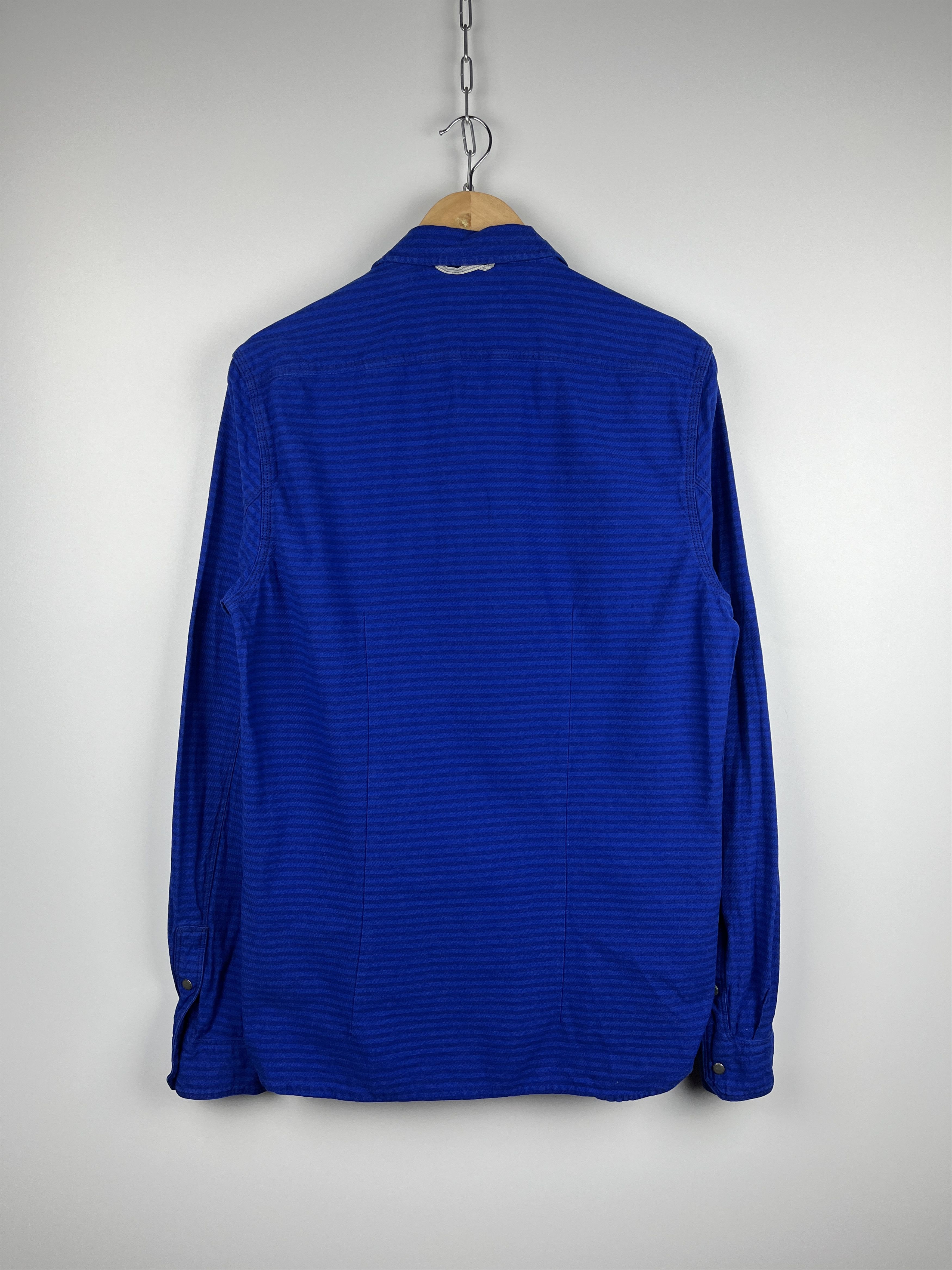 Scotch & Soda Scotch & Soda Blauw Indigo Lamplight Striped Shirt Size US L / EU 52-54 / 3 - 9 Thumbnail