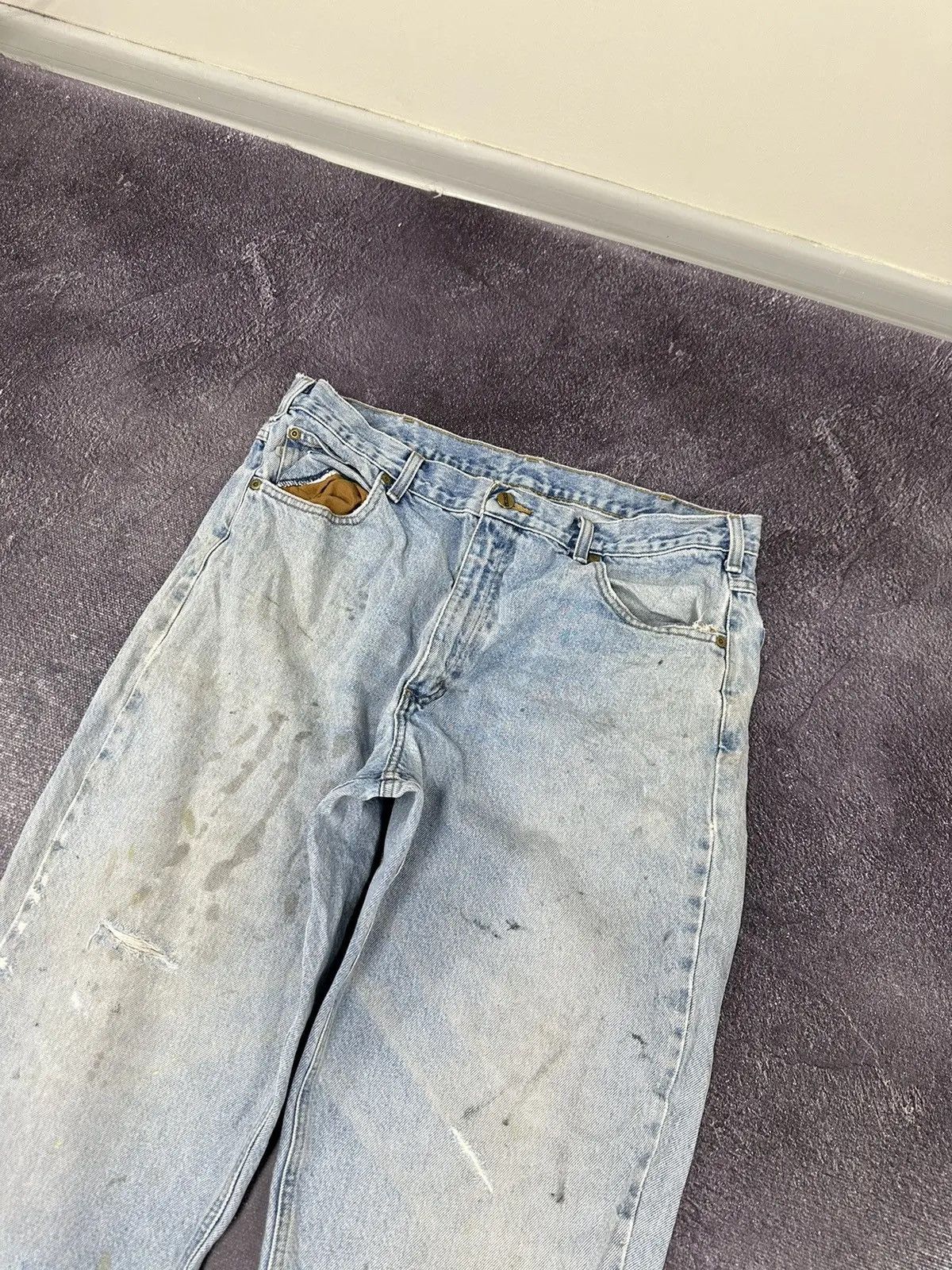 Carhartt × Vintage Vintage Carhartt Light Blue American Denim Hype Jeans Size US 38 / EU 54 - 10 Thumbnail