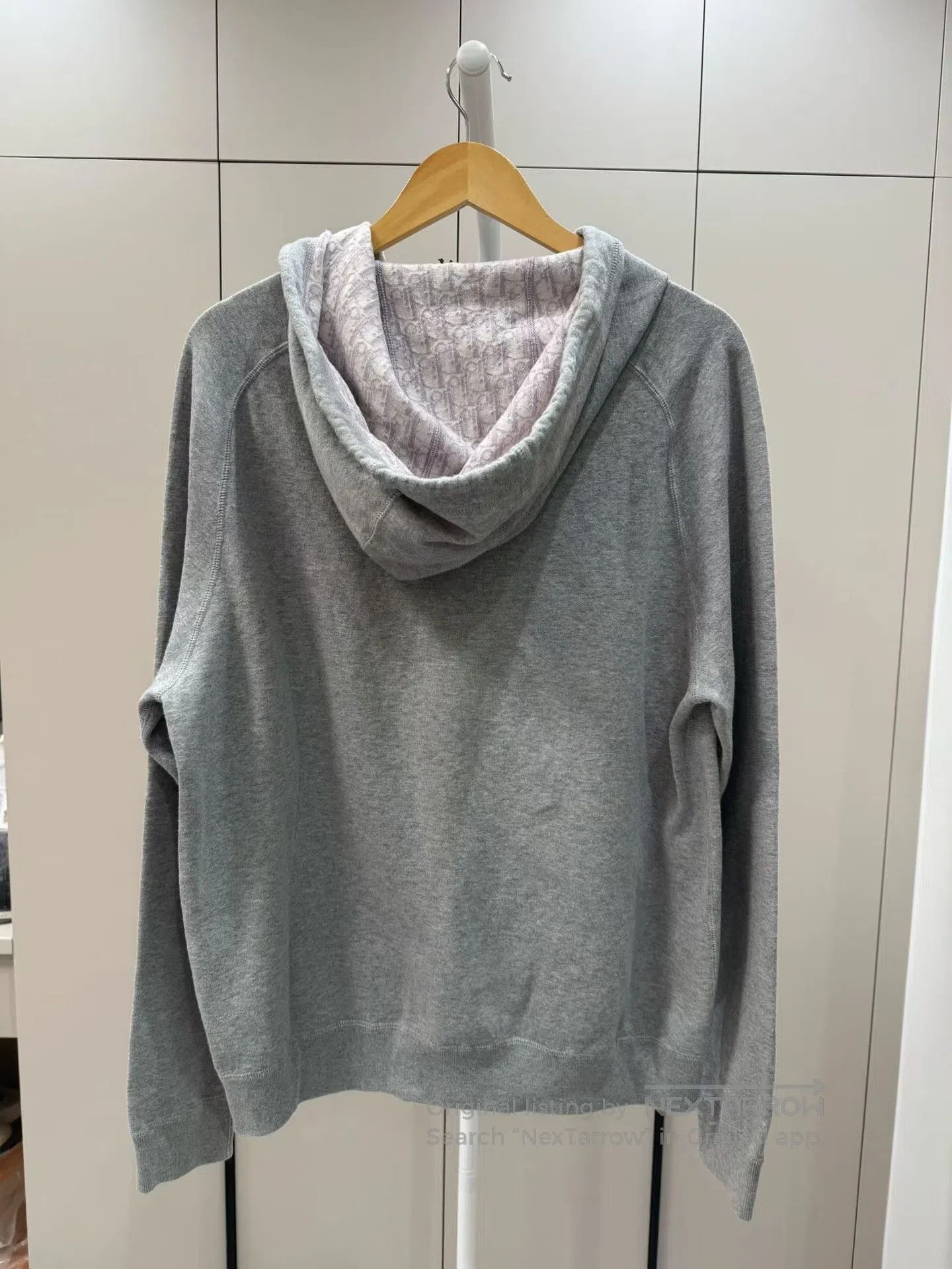 Dior Dior Grey All-Over Lining Print Zip-Up Hoodie| Size US L / EU 52-54 / 3 - 2 Thumbnail
