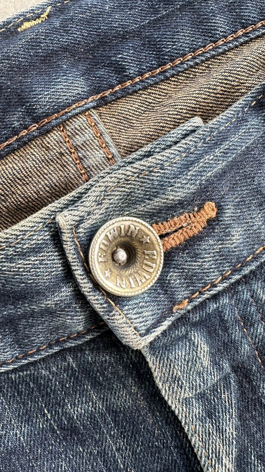 Edwin EDWIN EXCLUSIVE VINTAGE FADED WASHED DENIM Size US 36 / EU 52 - 6 Thumbnail