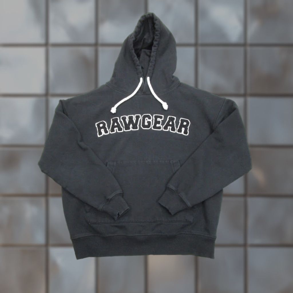 Vintage VINTAGE Raw Gear Hoodie Men Small Black Oversized Pullover Sweatshirt Fleece Logo Size US S / EU 44-46 / 1 - 1 Thumbnail