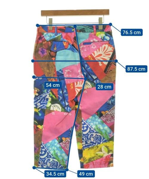 Comme des Garcons Homme Plus Cropped Pants all-over pattern zipper cotton Multicolor Size US 30 / EU 46 - 3 Thumbnail