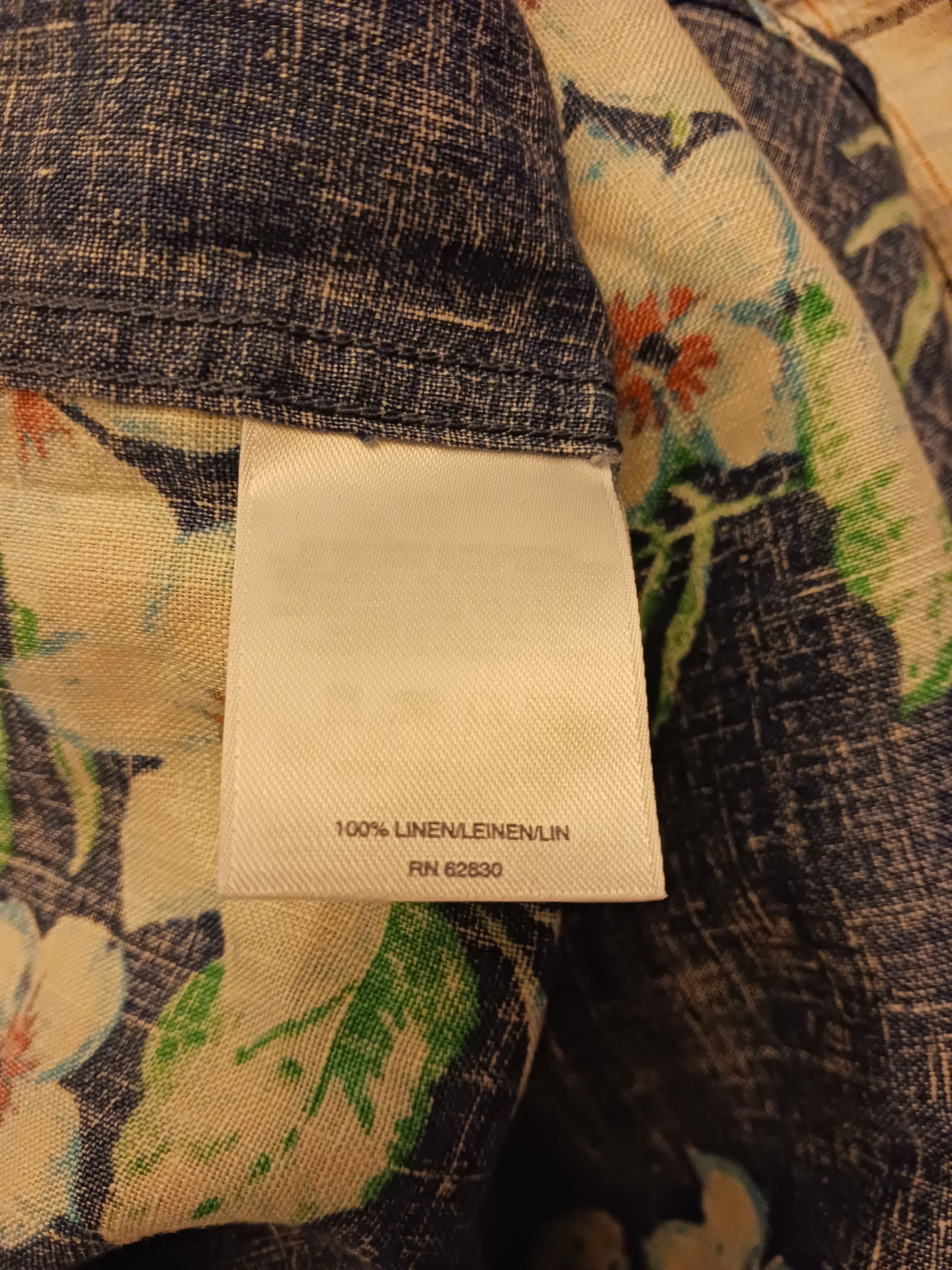 Eddie Bauer NWOT 100% Linen Floral Short Sleeve Shirt Size US M / EU 48-50 / 2 - 4 Thumbnail