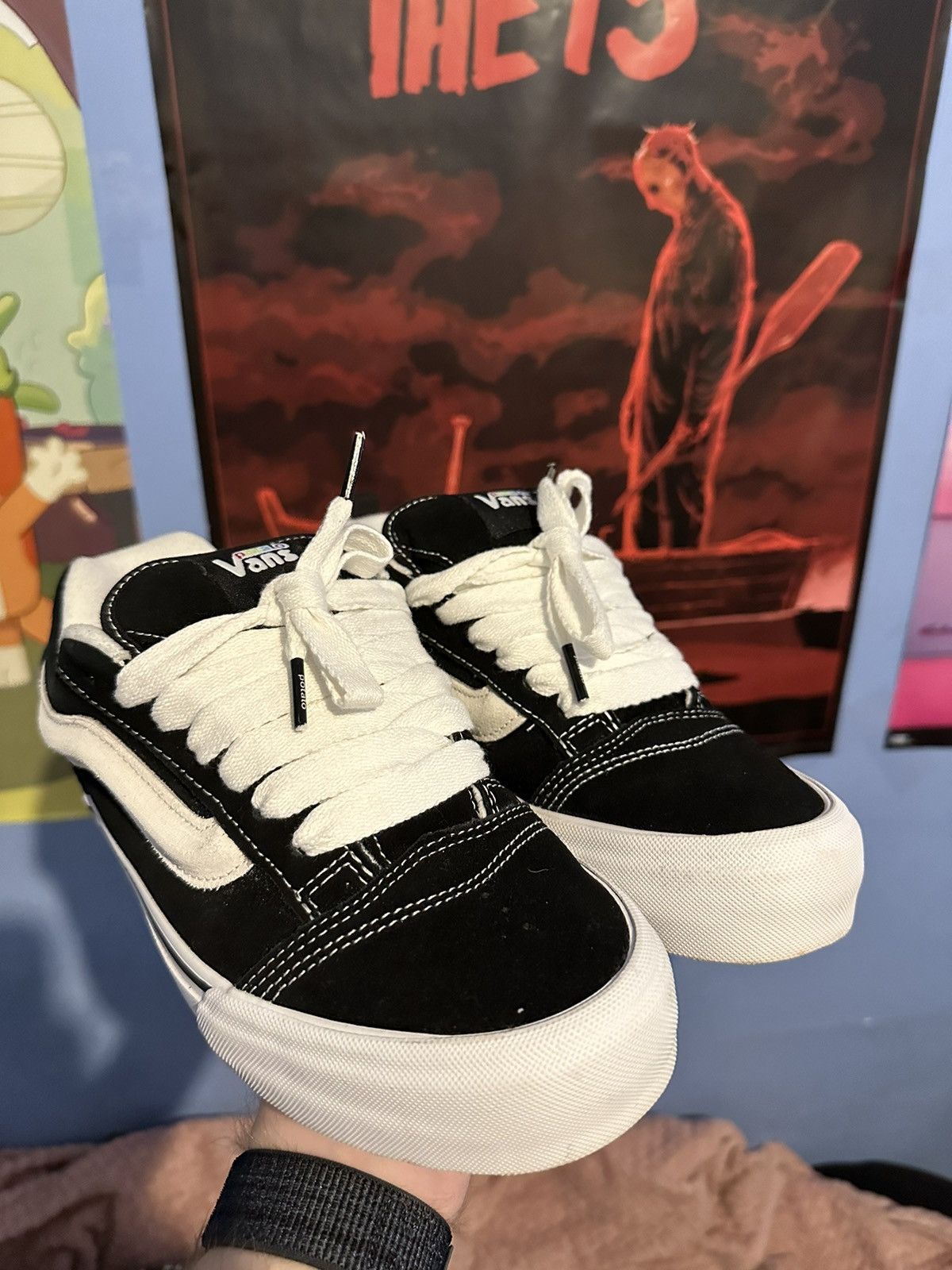 image of Vault X Imran Potato Knu Skool Shoes in Black, Men's (Size 8)
