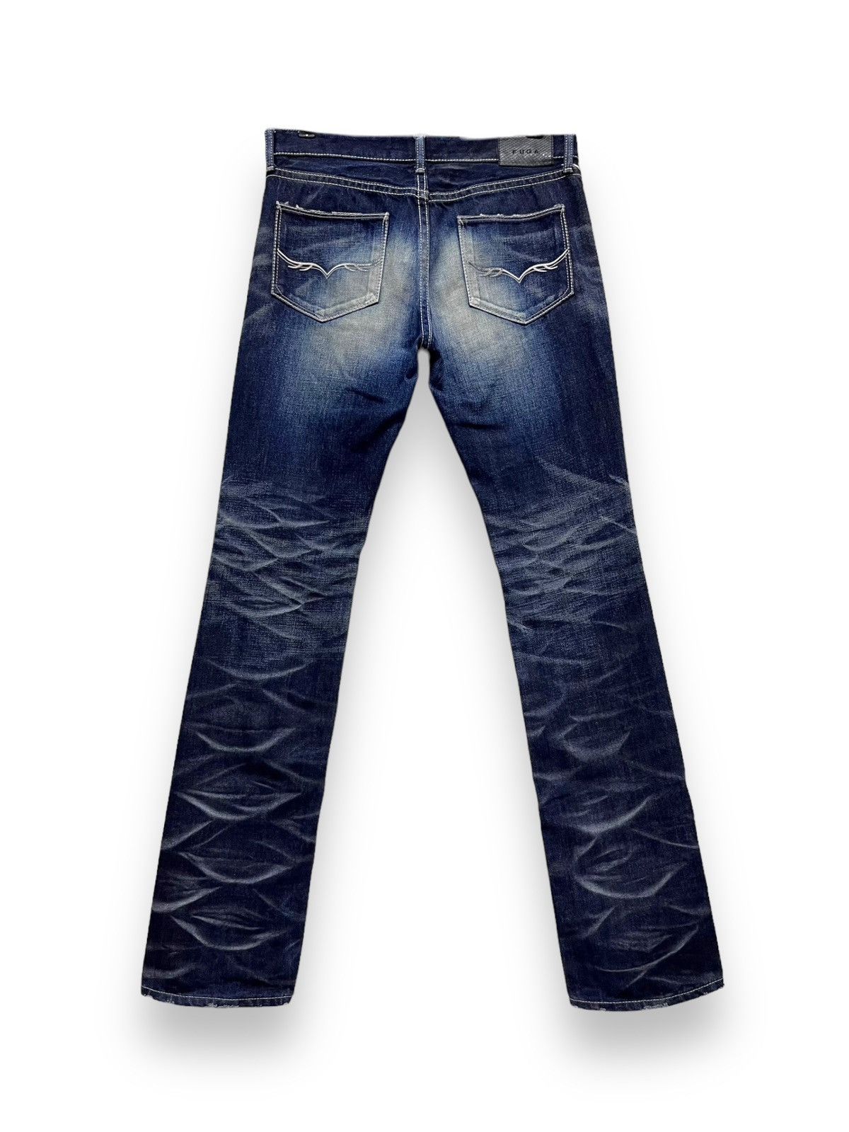 🔥MADE IN JAPAN! Designer FUGA Distressed Whiskered Slim Fit
