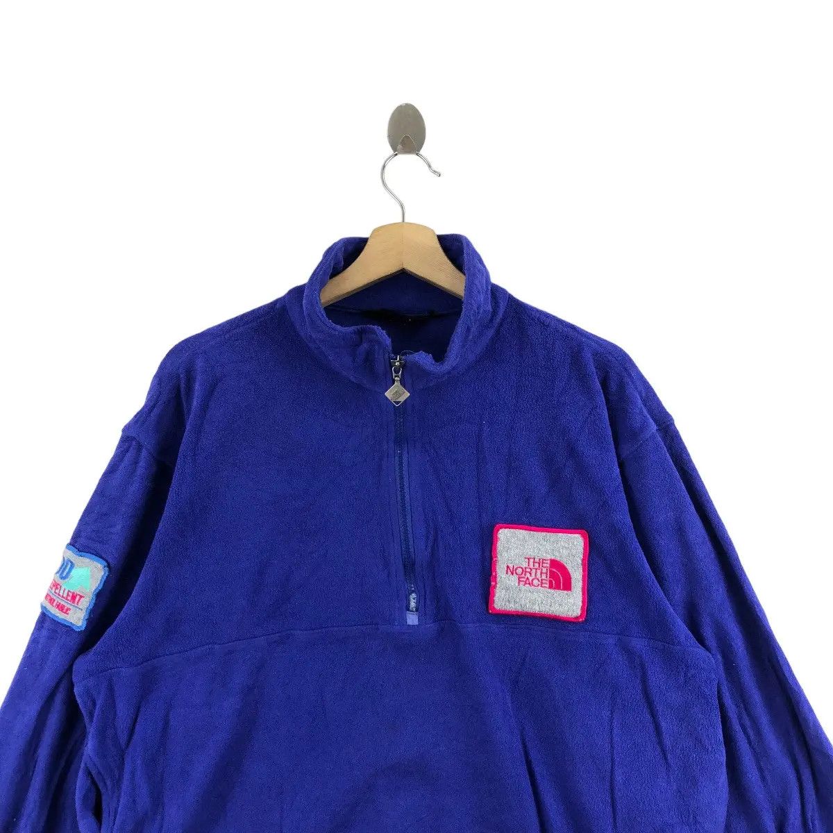 The North Face Vtg THE NORTH FACE Water Repellent Blue Fleece Jacket Size XXL / US 16-18 / IT 52-54 - 3 Thumbnail
