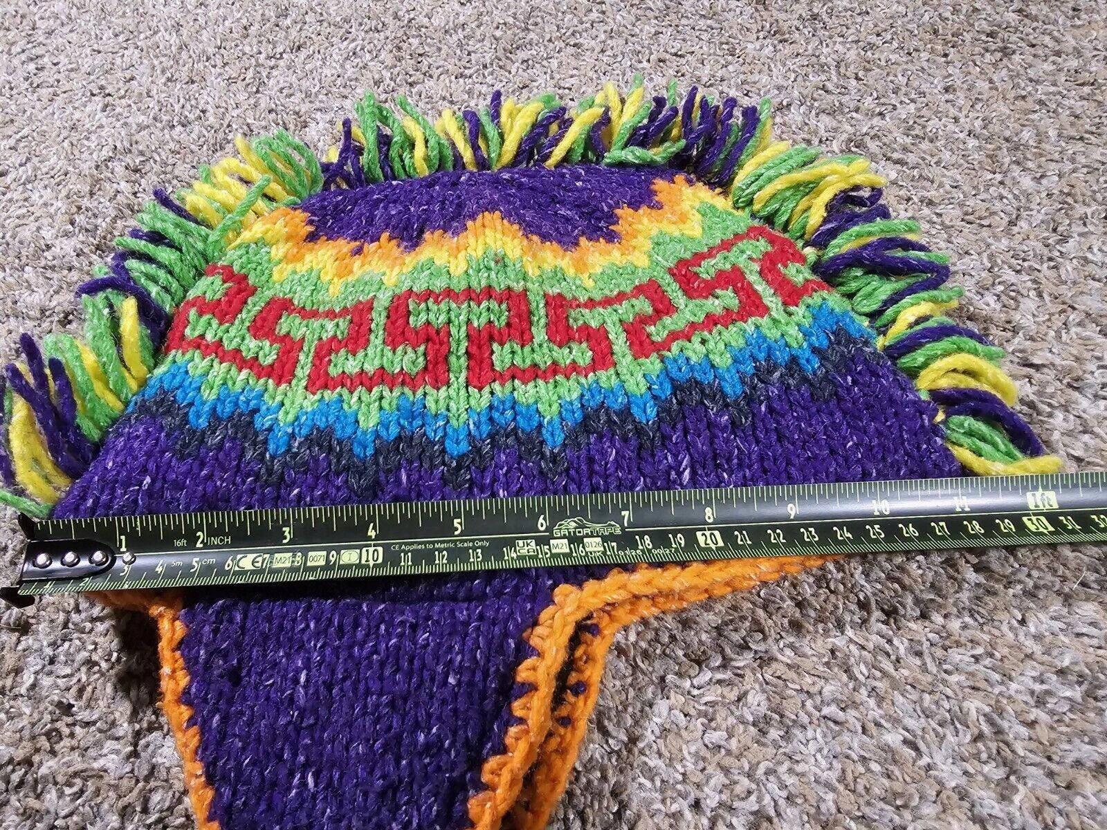 Designer E.c.c. Handmade Mohawk Winter Hat Ear Flaps Made in Ecuador Size ONE SIZE - 6 Thumbnail