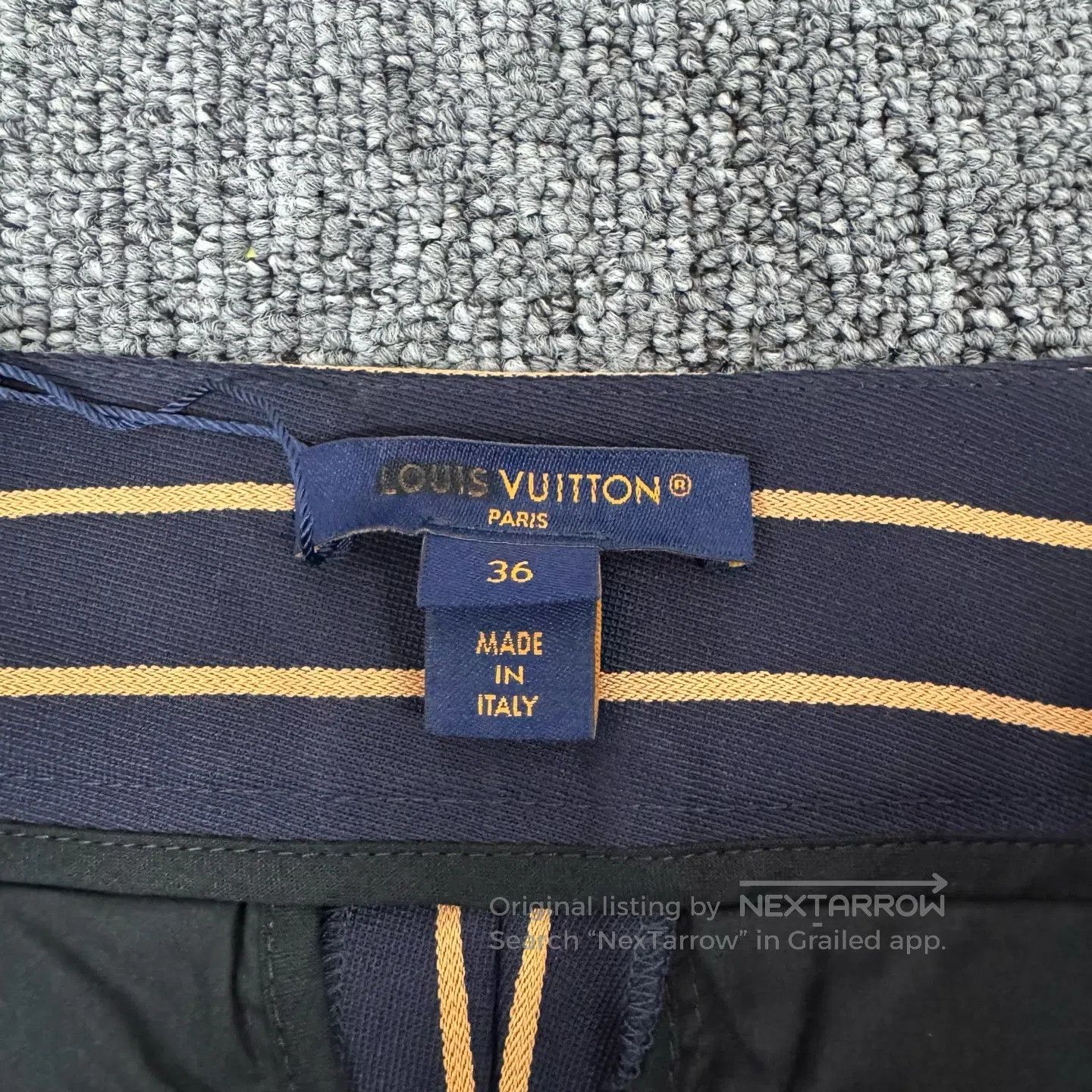 Louis Vuitton Louis Vuitton size36 Small leather logo striped trousers| Size 26" / US 2 / IT 38 - 7 Thumbnail