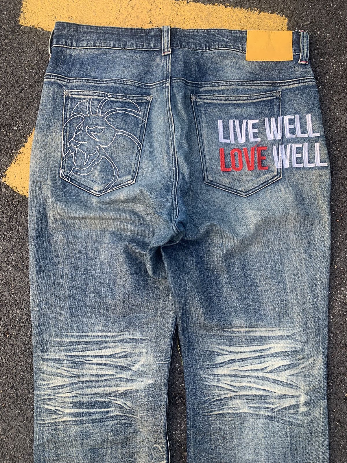 Japanese Brand DISTRESSED BAGGY NESTA BRAND. Size US 38 / EU 54 - 3 Thumbnail