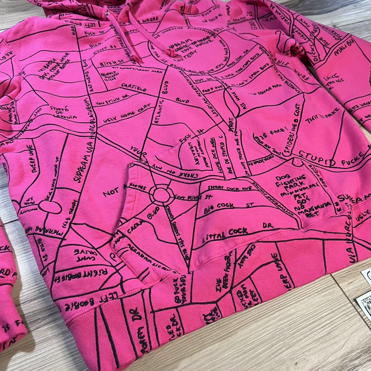 Supreme Supreme Gonz Embroidered Streets Hoodie Pink Size US M / EU 48-50 / 2 - 2 Thumbnail