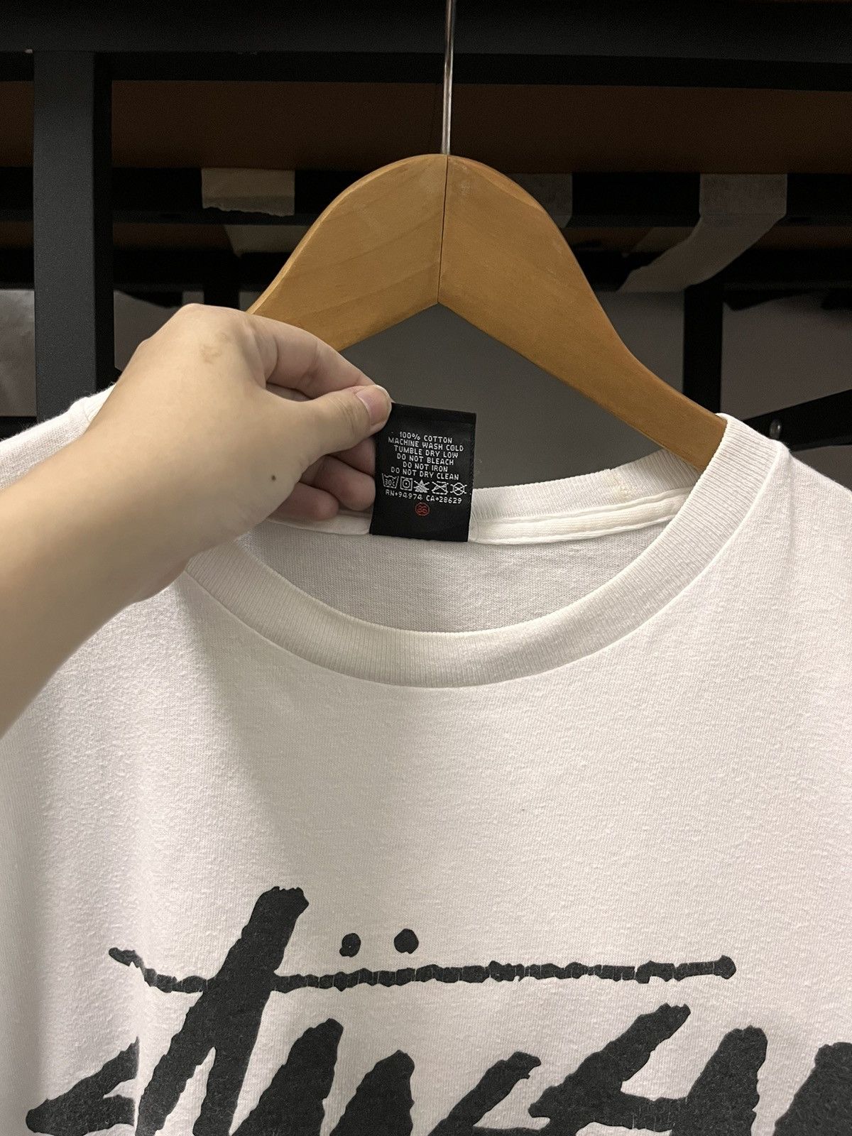Stussy × Vintage Vintage Stussy Zero White Shirt Size US L / EU 52-54 / 3 - 7 Thumbnail